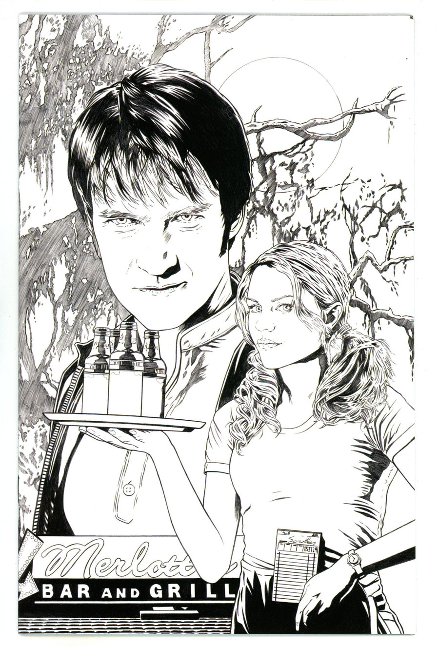 True Blood Vol 1 4 High Grade (2010) Corroney B&W Virgin Incentive Variant 