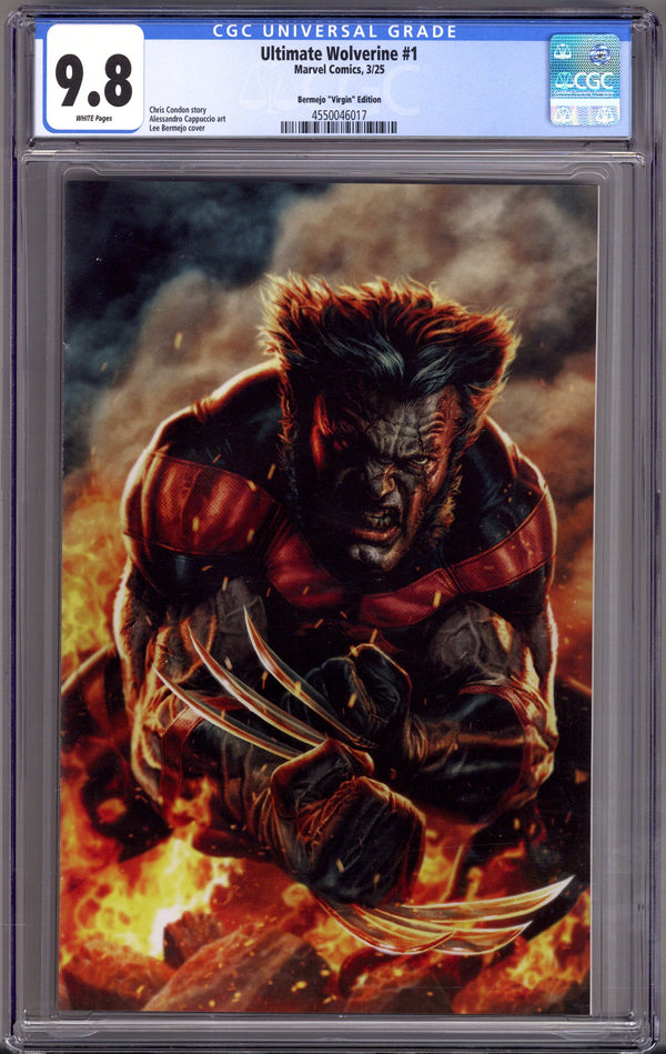 Ultimate Wolverine 1 CGC 9.8 (NM/M) (2025) Bermejo Virgin Incentive Variant