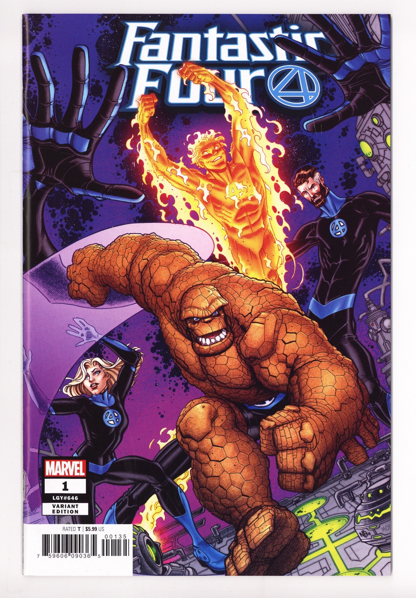 Fantastic Four Vol 6 1 High Grade (2018) Bradshaw Variant 