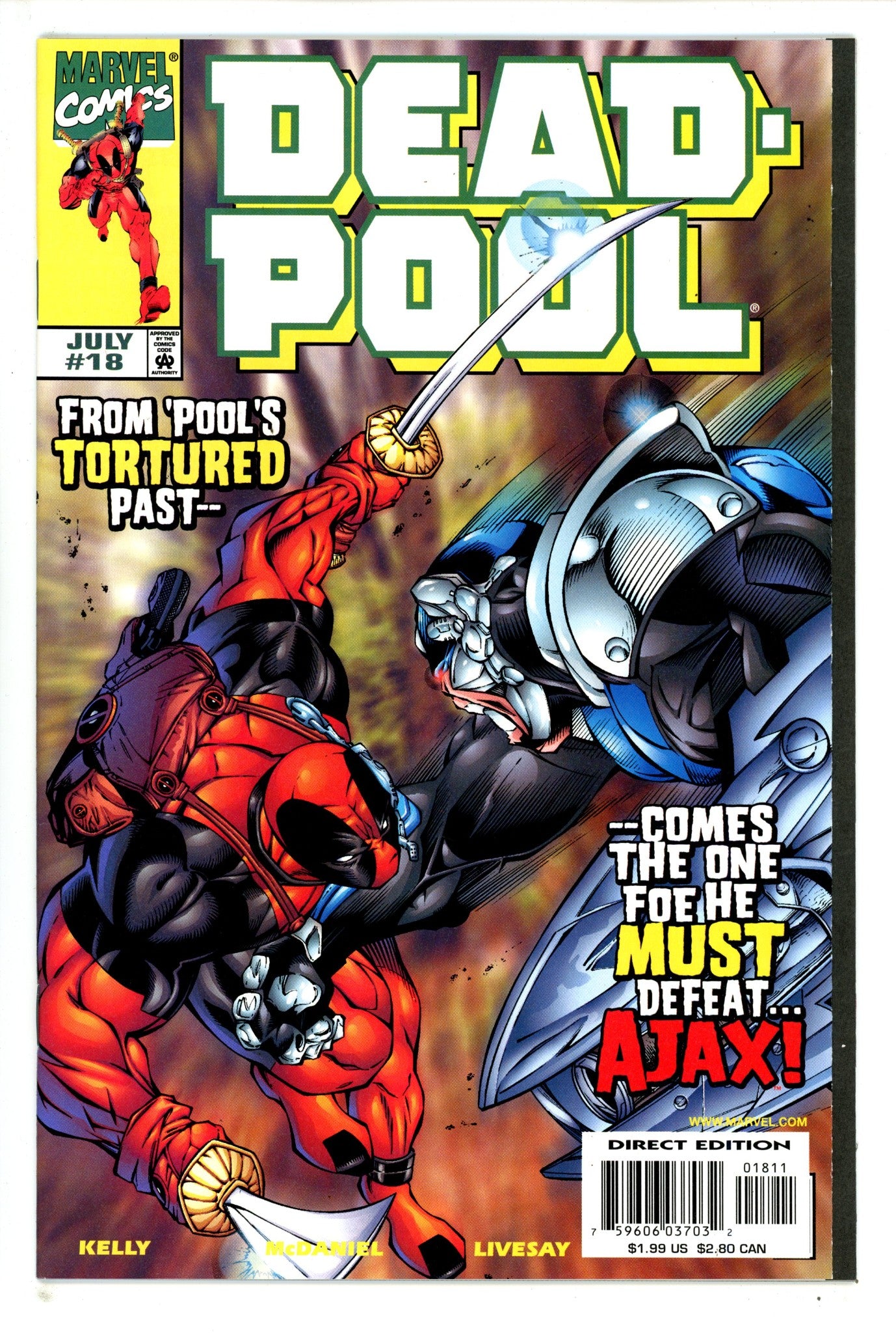 Deadpool Vol 2 18 NM- (9.2) (1998)