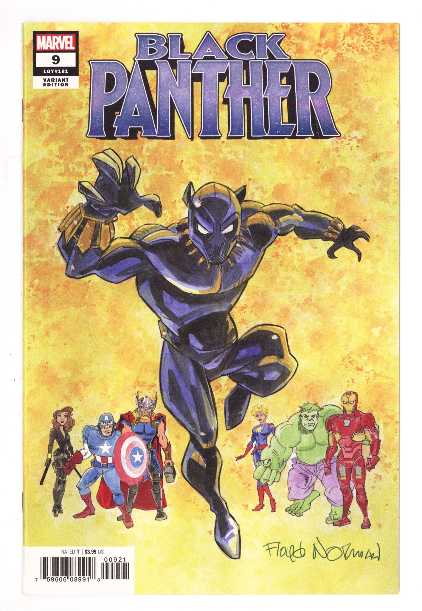Black Panther Vol 7 9 (181) High Grade (2019) Norman Variant 
