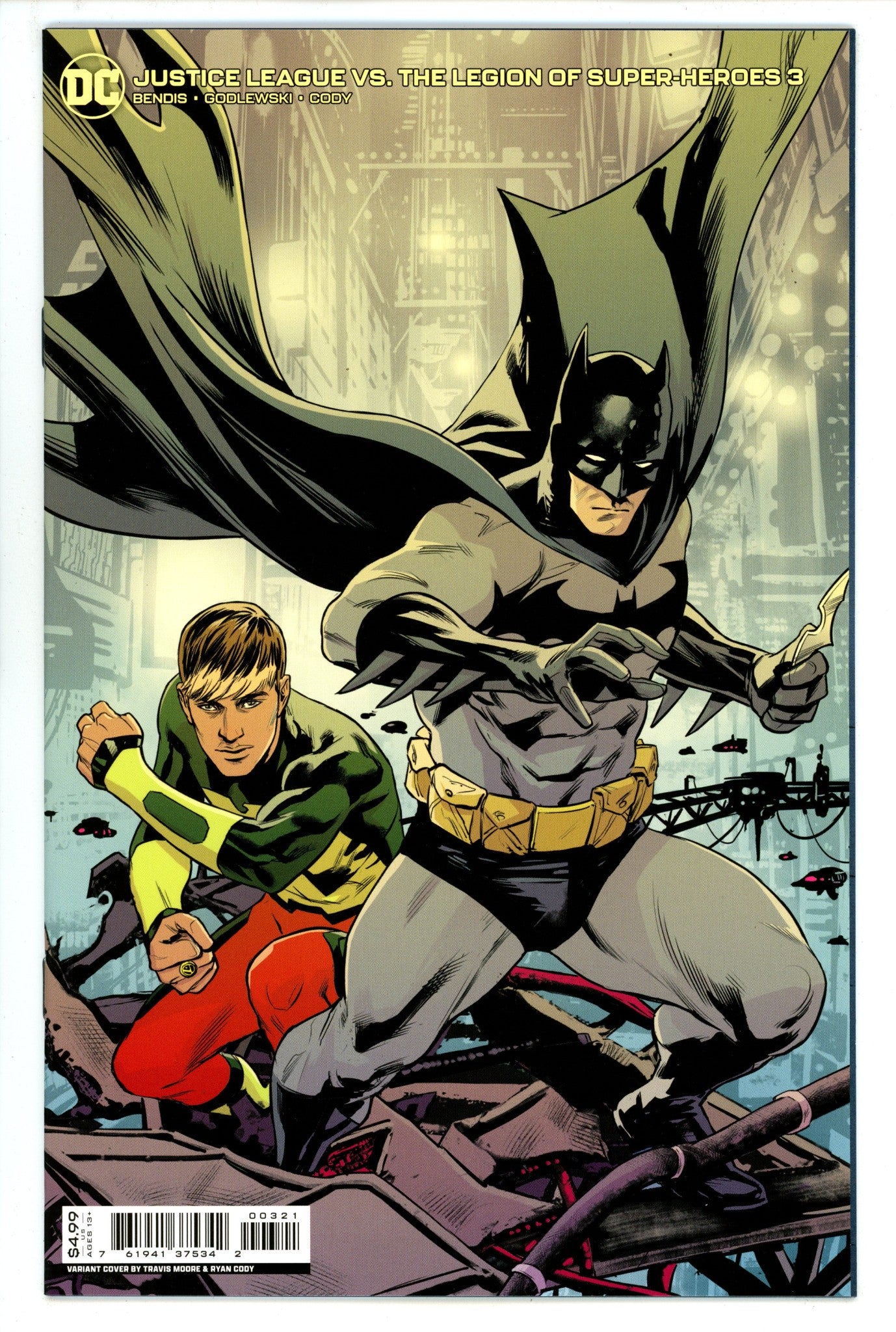 Justice League vs. the Legion of Super-Heroes 3 High Grade (2022) Moore Variant 