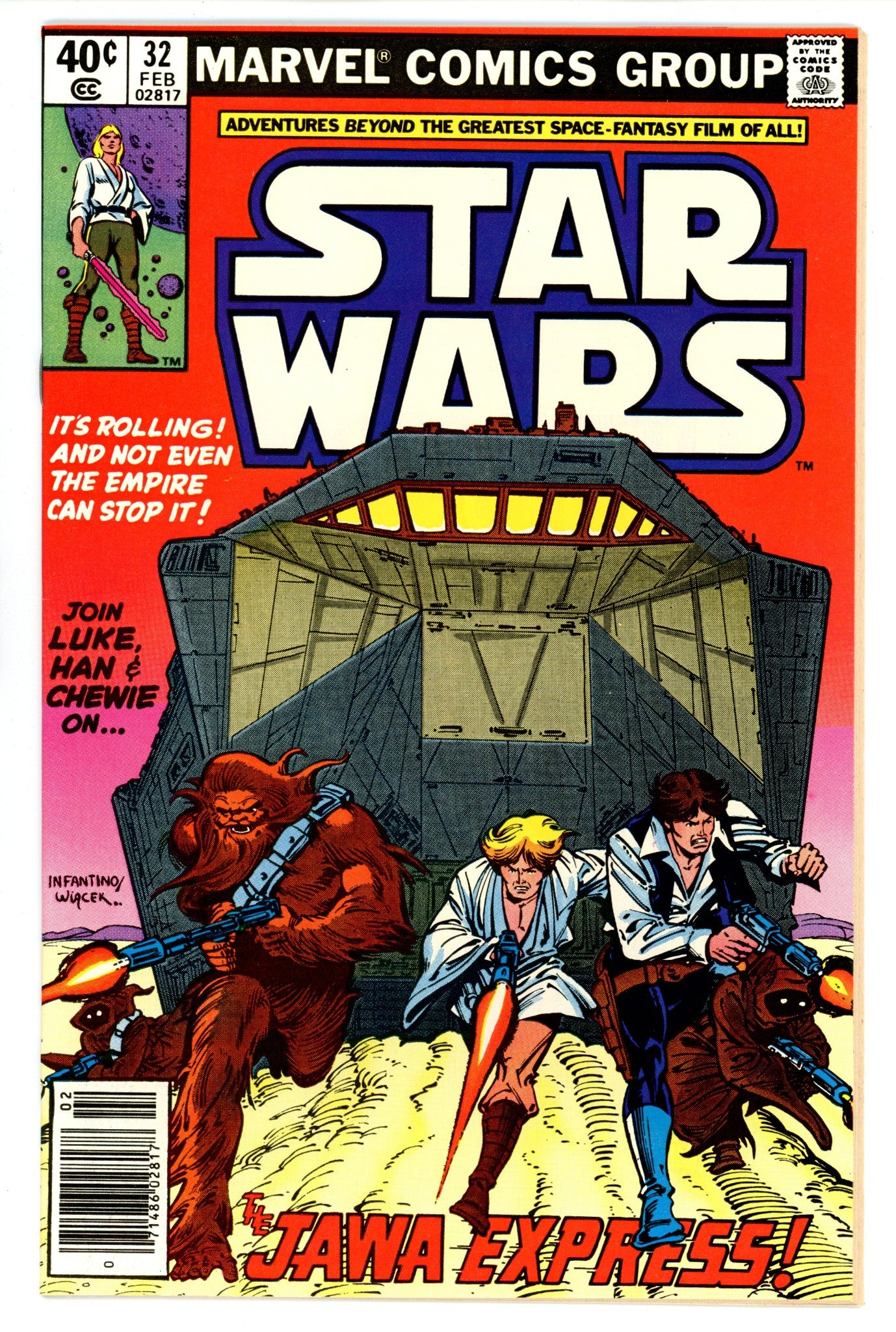 Star Wars Vol 1 32 VF/NM (9.0) (1980) Newsstand 