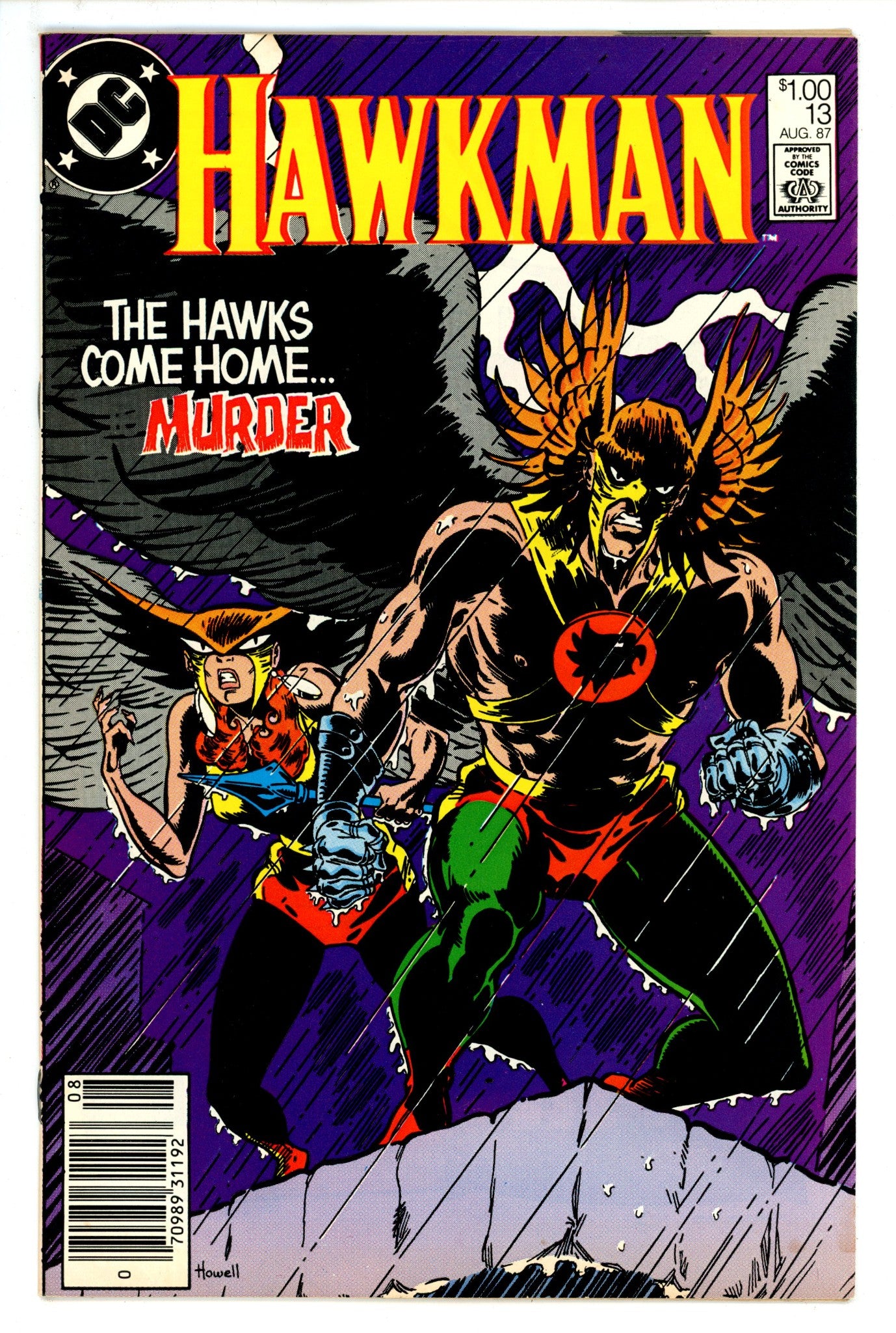 Hawkman Vol 2 13 FN+ (6.5) (1987) Canadian Price Variant 