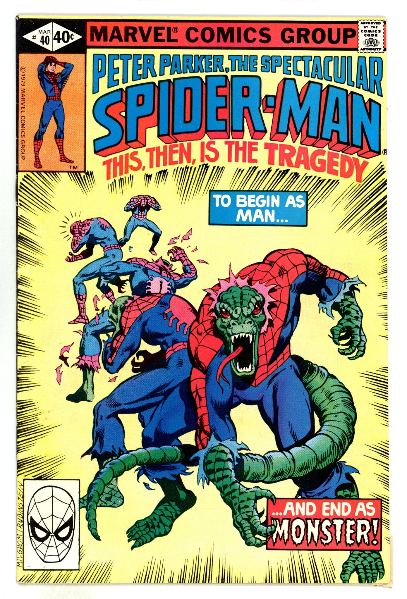 The Spectacular Spider-Man Vol 1 40  FN+ (6.5)  (1980)  
