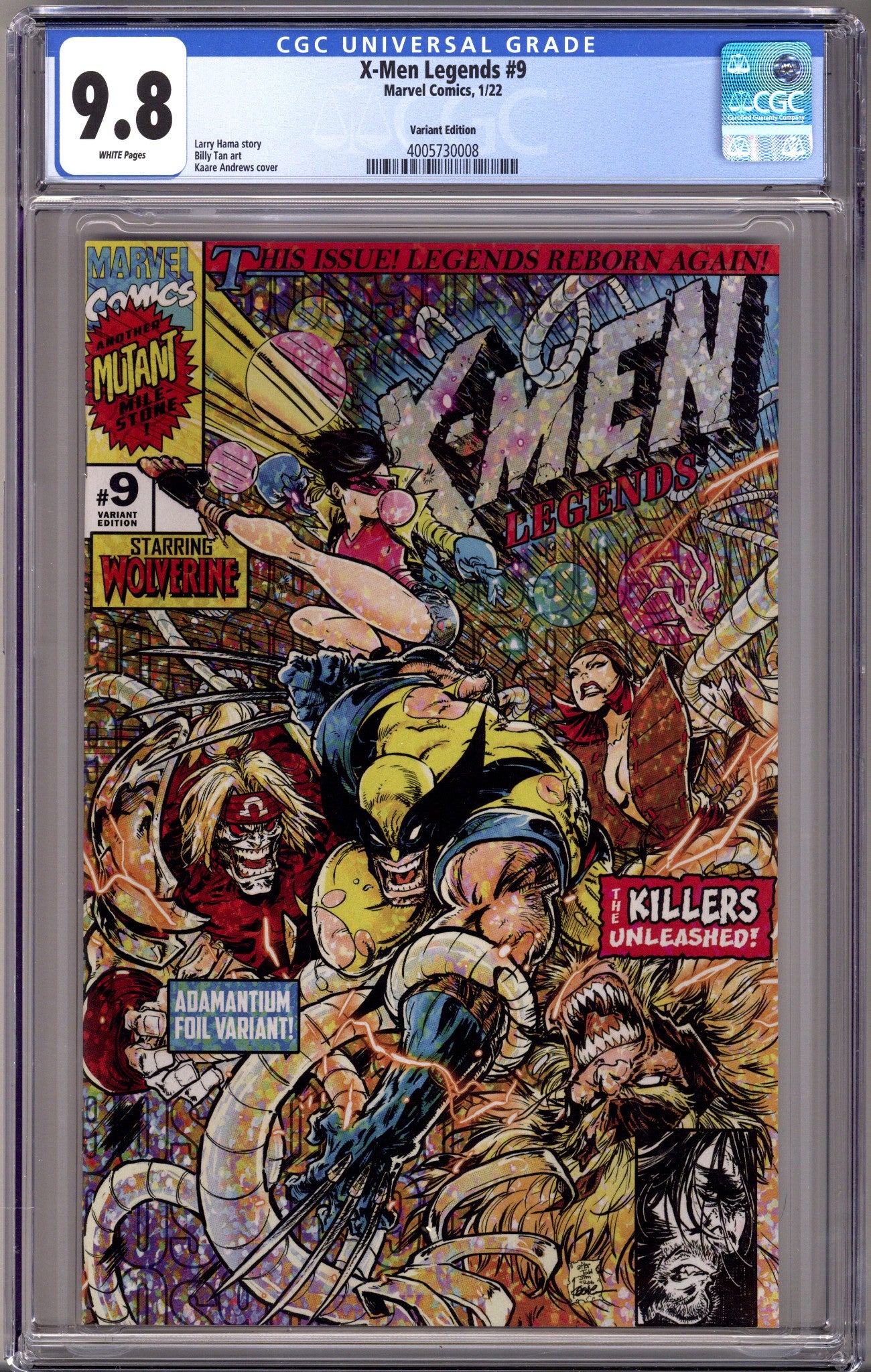 X-Men Legends Vol 1 9 CGC 9.8 (NM/M) (2022) Andrews Variant 
