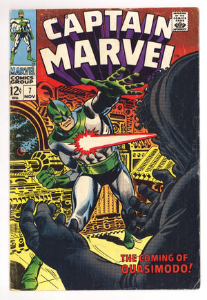 Captain Marvel Vol 1 7 VG (4.0) (1968)