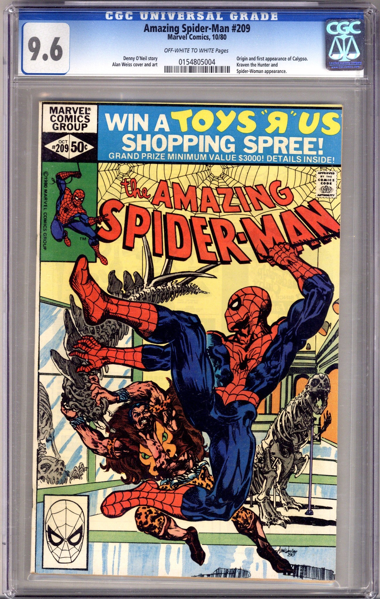 The Amazing Spider-Man Vol 1 209 CGC 9.6 (NM+) (1980)
