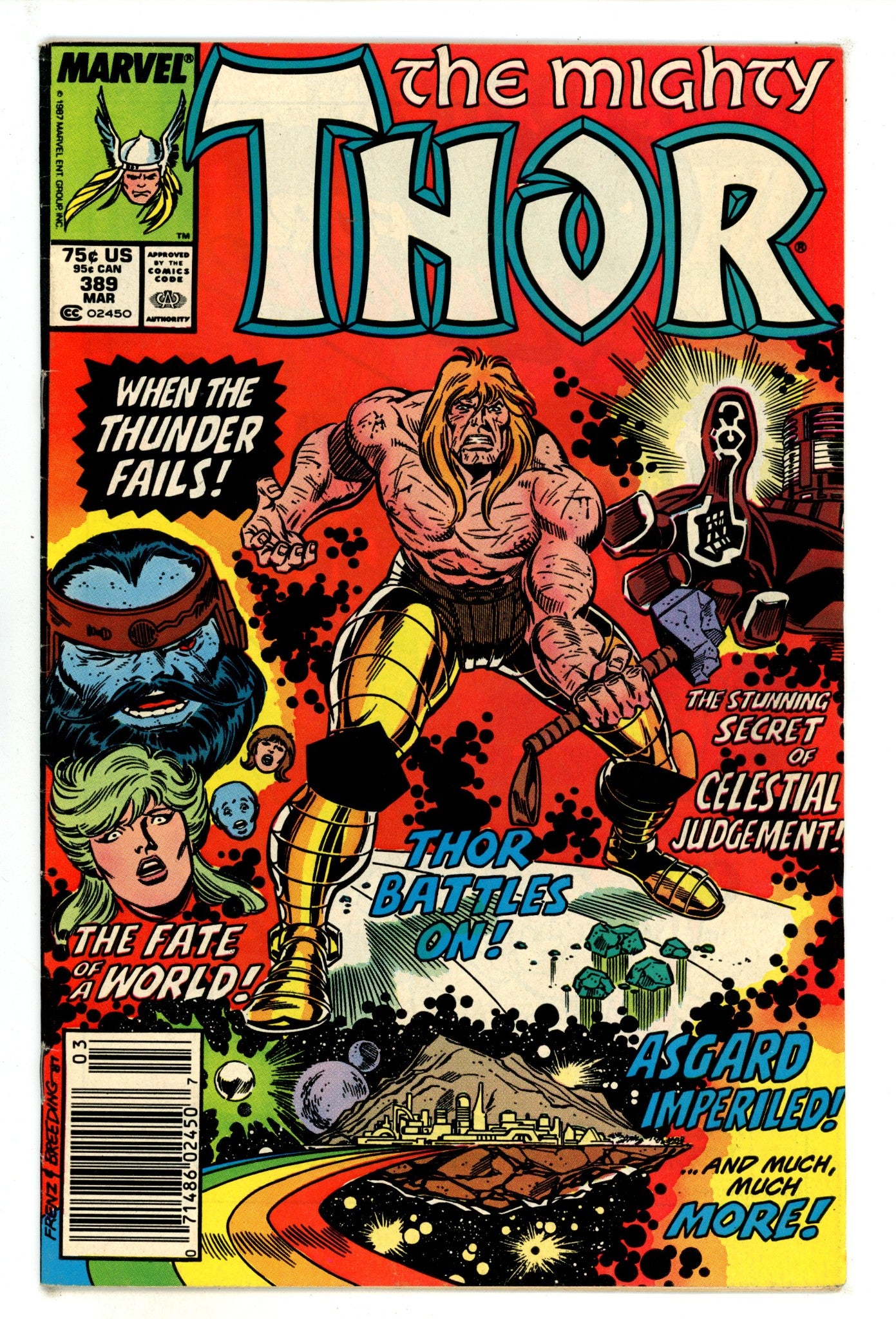 Thor Vol 1 389  Mid Grade   (1988)     Newsstand  