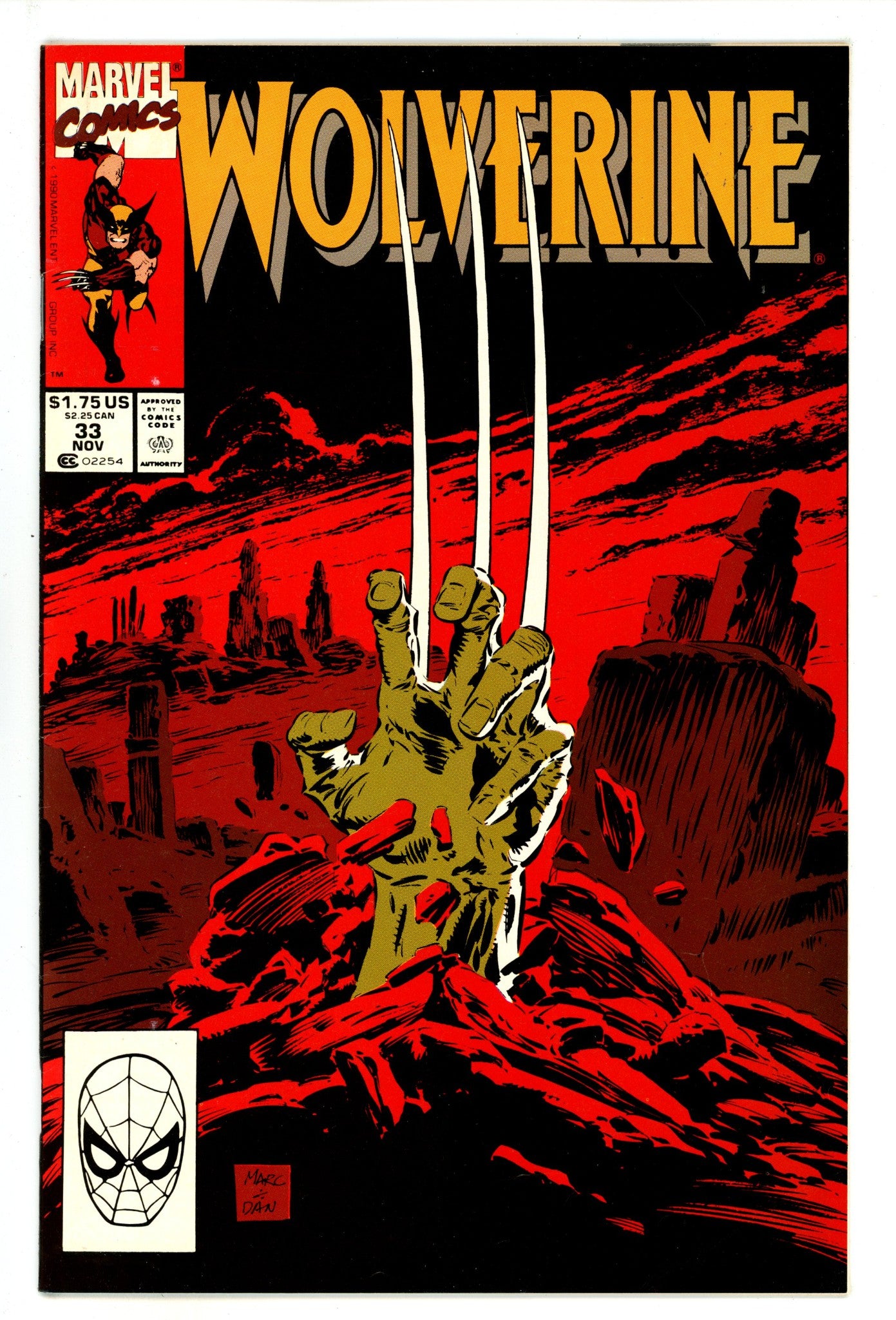 Wolverine Vol 2 33 Mid Grade (1990) 