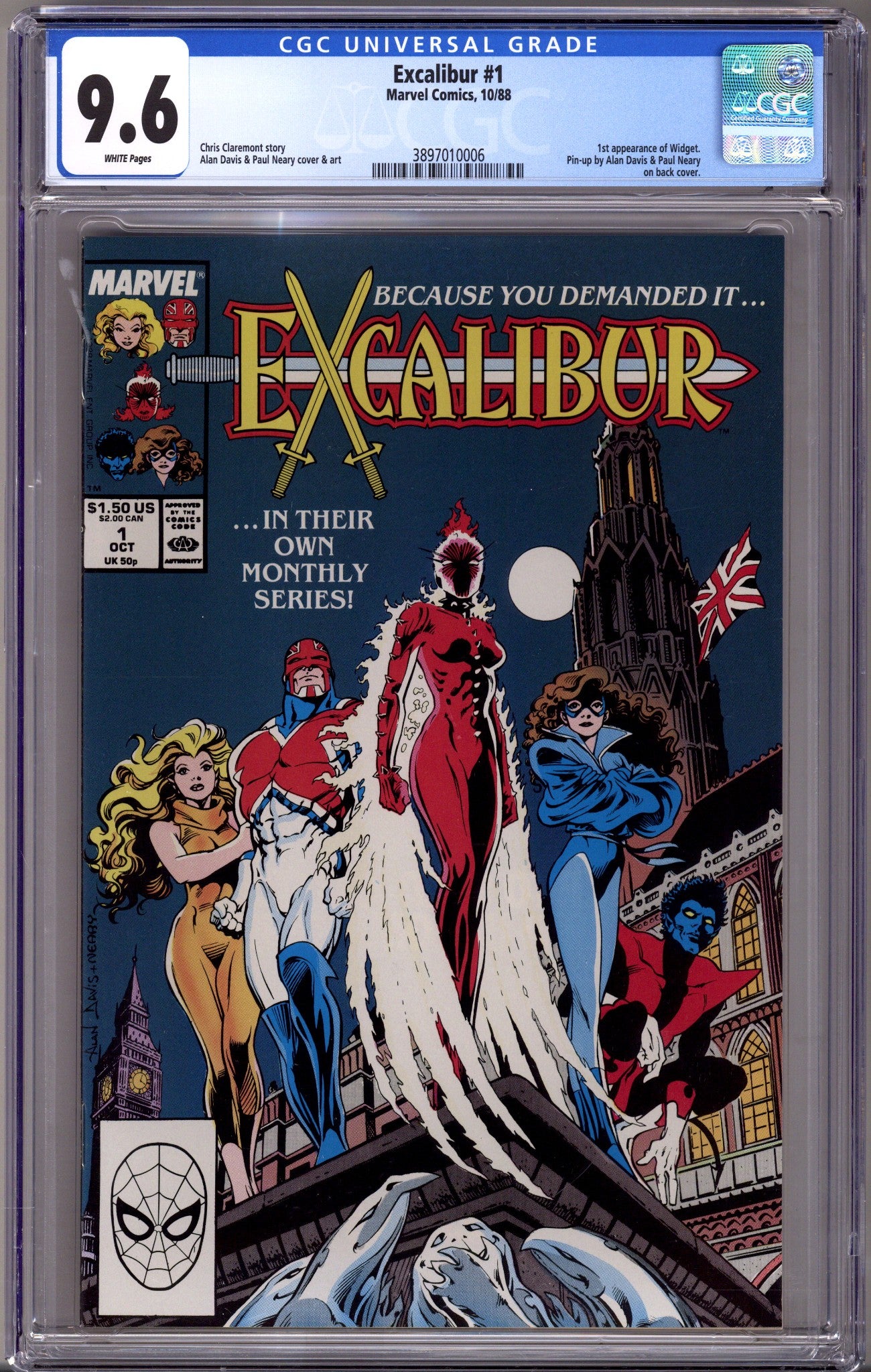 Excalibur Vol 1 1 CGC 9.6 (NM+) (1988) 