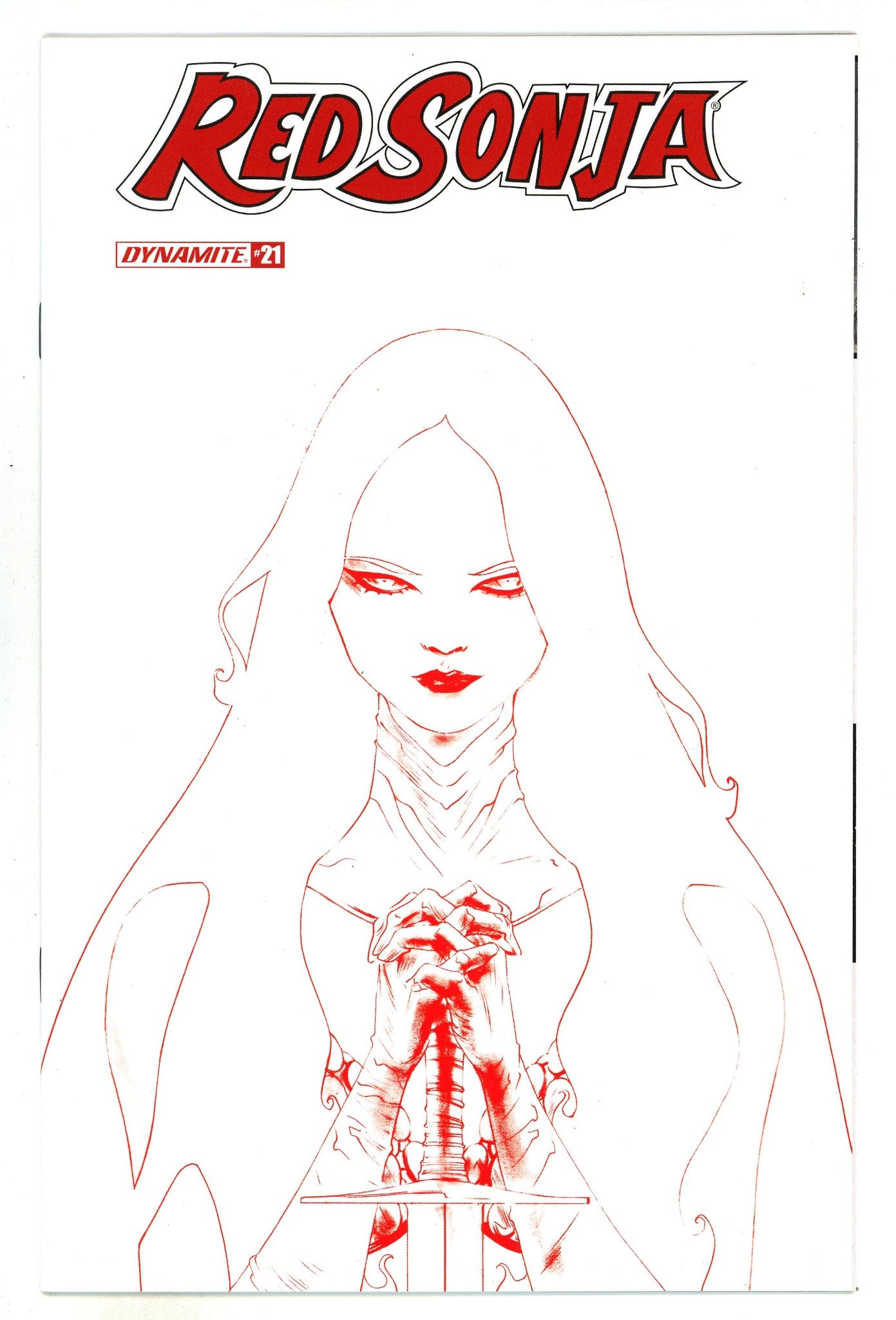 Red Sonja Vol 5 21 Mid Grade (2020) Lee Sketch Incentive Variant 