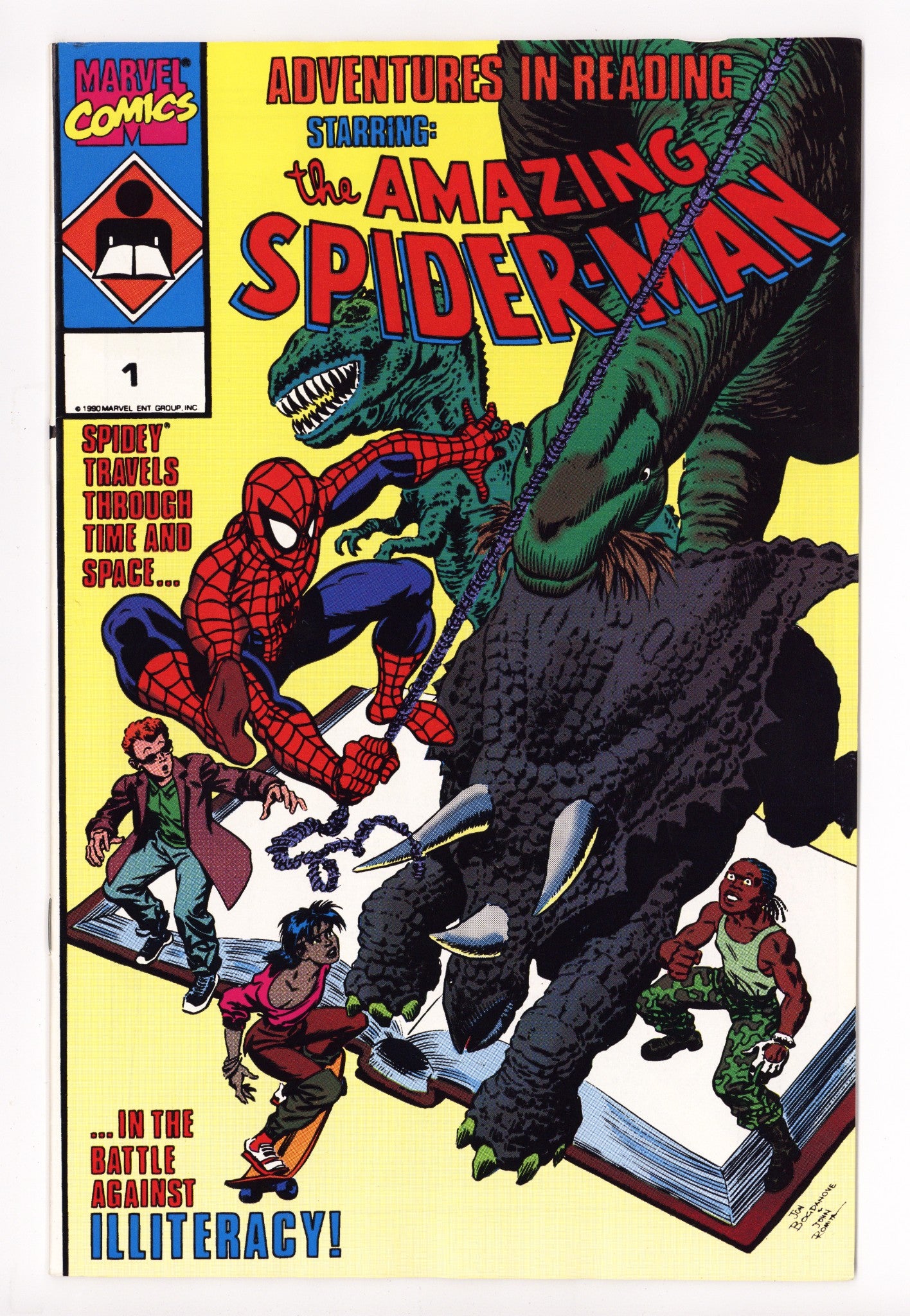 Adventures in Reading Starring the Amazing Spider-Man 1 Mid Grade (1990) 