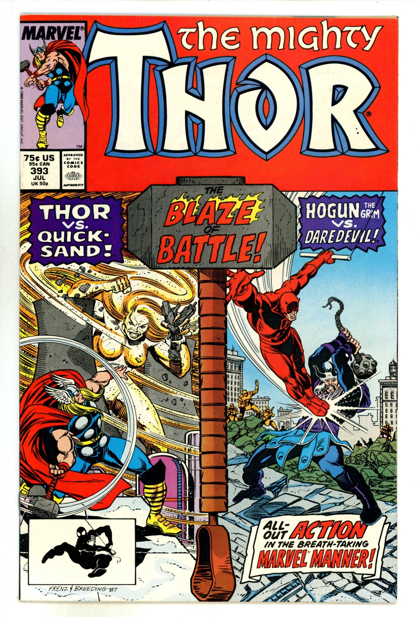Thor Vol 1 393 Mid Grade (1988) 