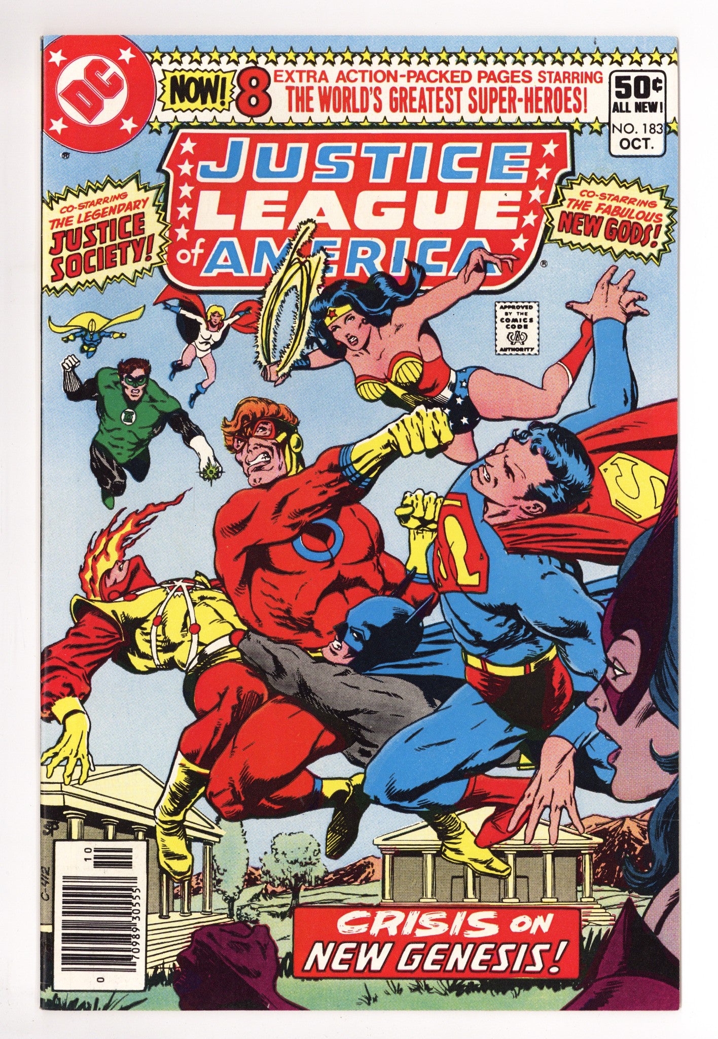 Justice League of America Vol 1 183 Mid Grade (1980) Newsstand 