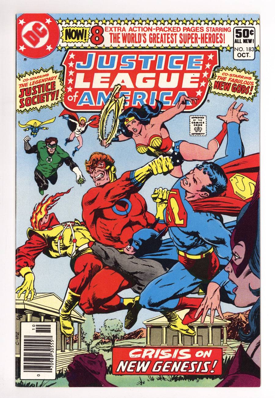 Justice League of America Vol 1 183 Mid Grade (1980) Newsstand 