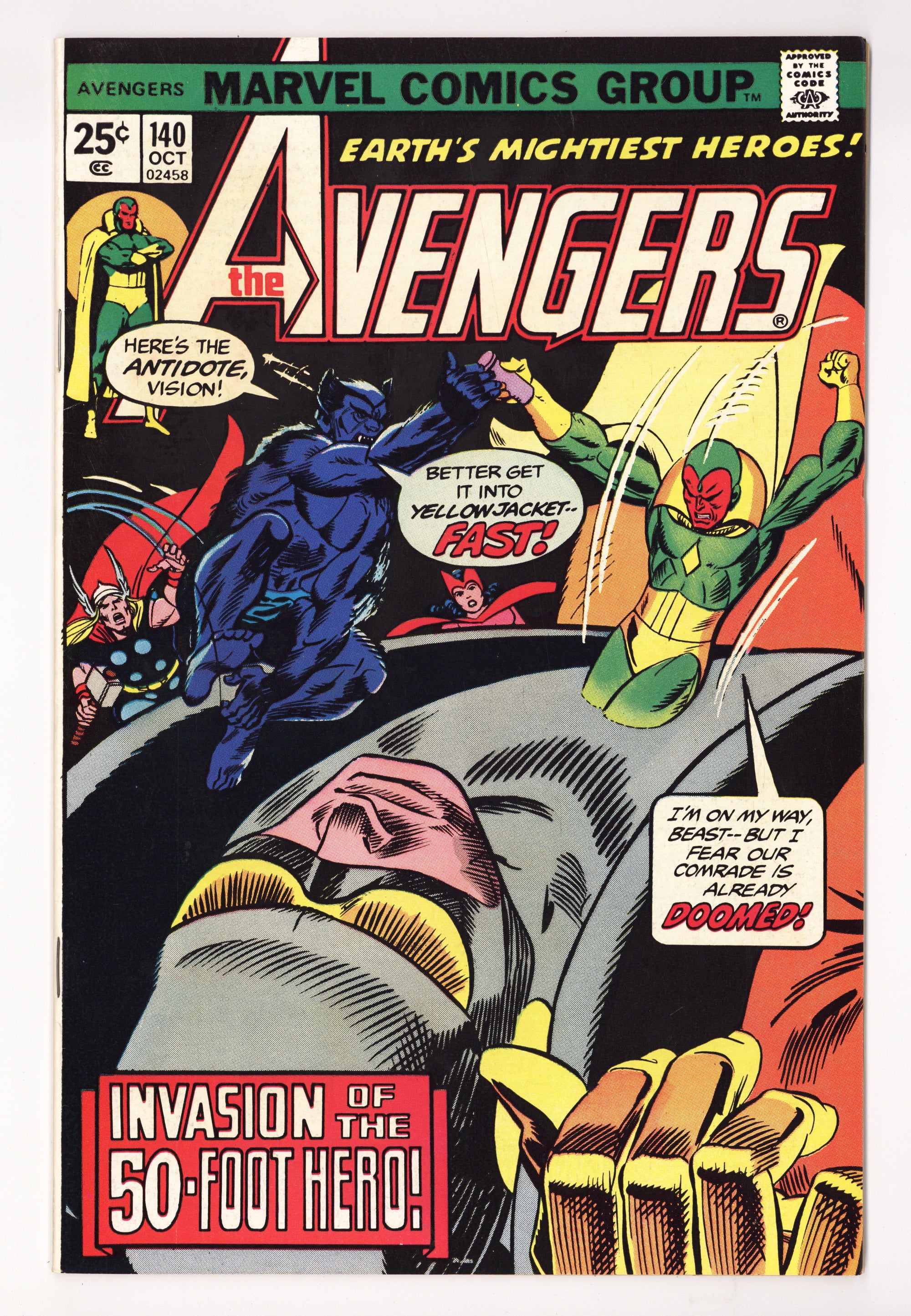 The Avengers Vol 1 140  VF- (7.5)   (1975)        