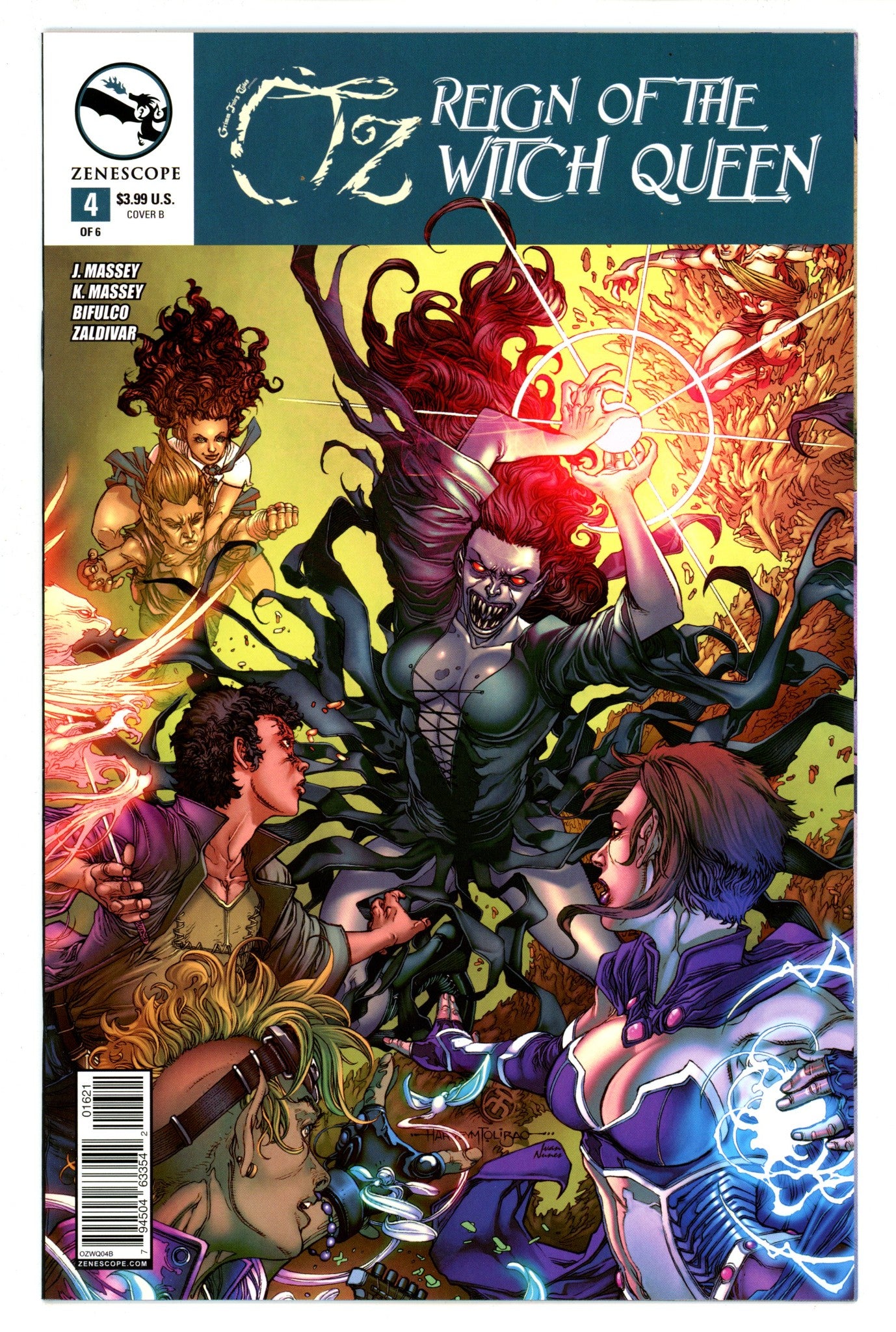 Grimm Fairy Tales Presents Oz: Reign of the Witch Queen 4 High Grade (2015) Tolibao Variant 
