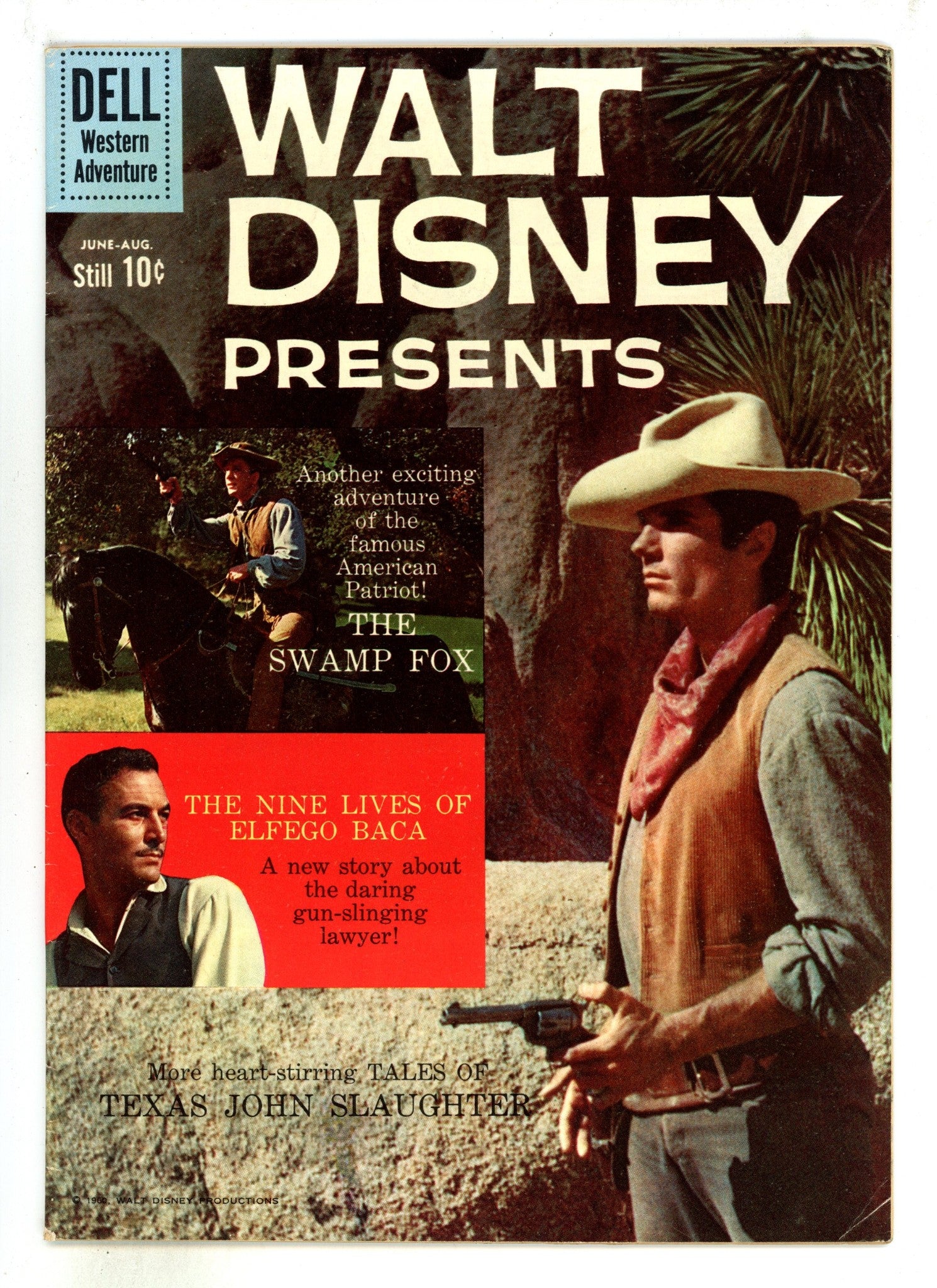 Walt Disney Presents 4 FN (6.0) Art Back Cover (1960) 