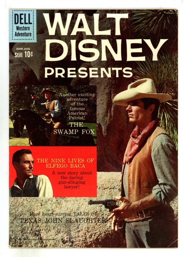 Walt Disney Presents 4 FN (6.0) Art Back Cover (1960)