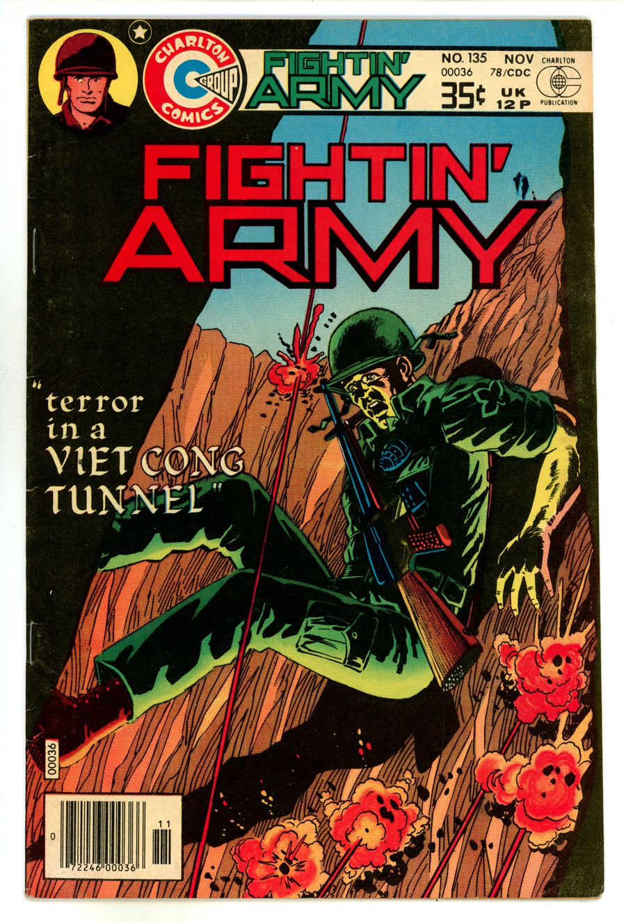 Fightin' Army 135 FN/VF (7.0) (1978) 