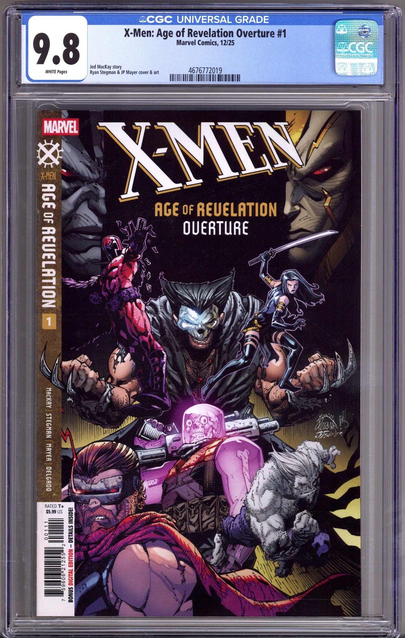 X-Men: Age of Revelation Overture 1 CGC 9.8 (NM/M) (2025) 