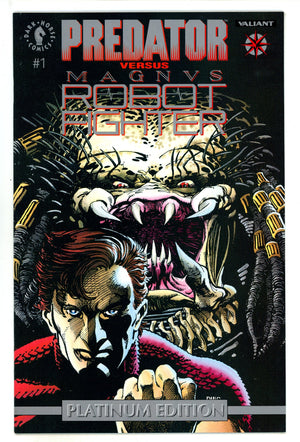 Predator vs. Magnus Robot Fighter 1 NM- (9.2) (1992) Platinum Variant