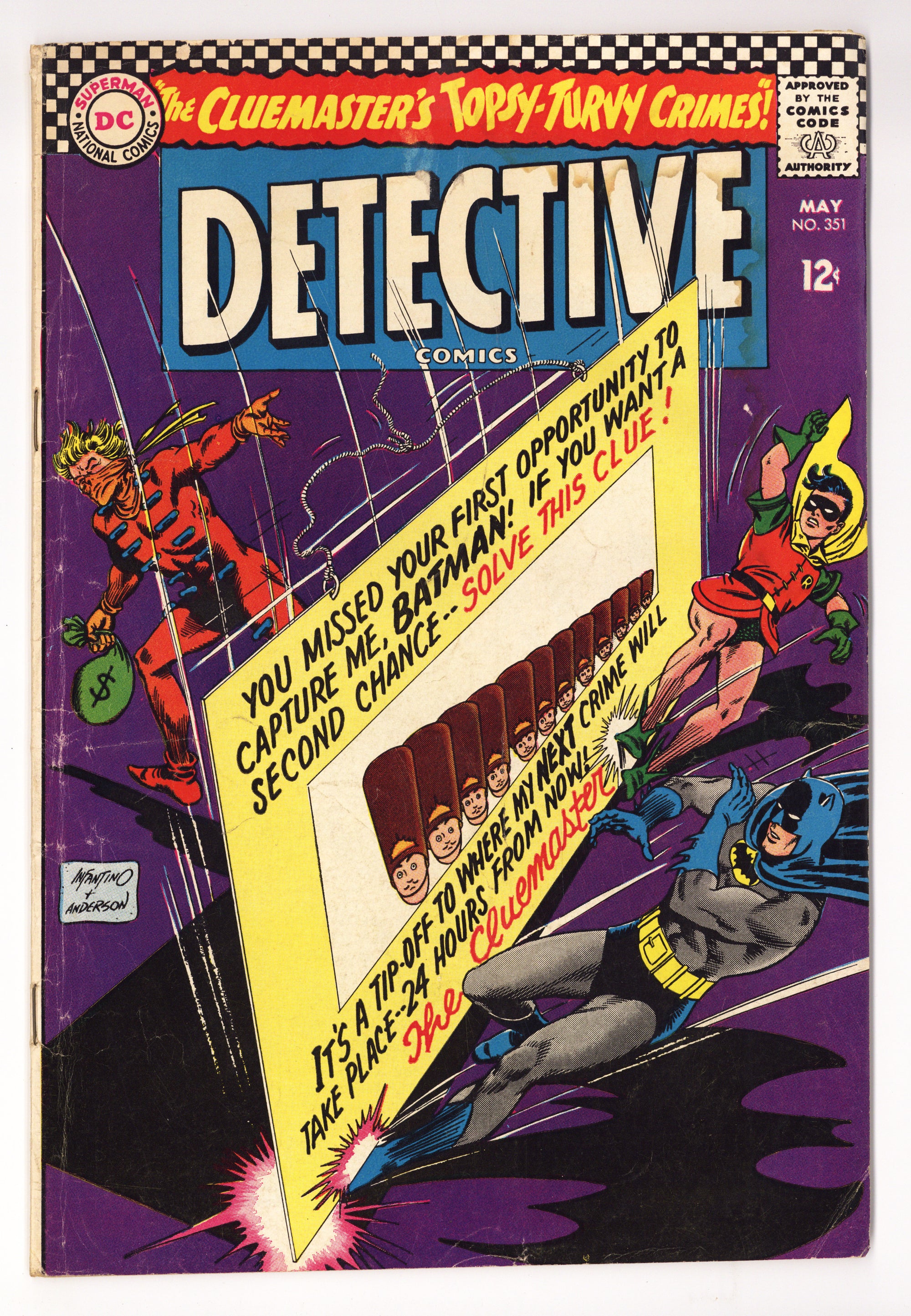 Detective Comics Vol 1 351 GD/VG (3.0) (1966) 