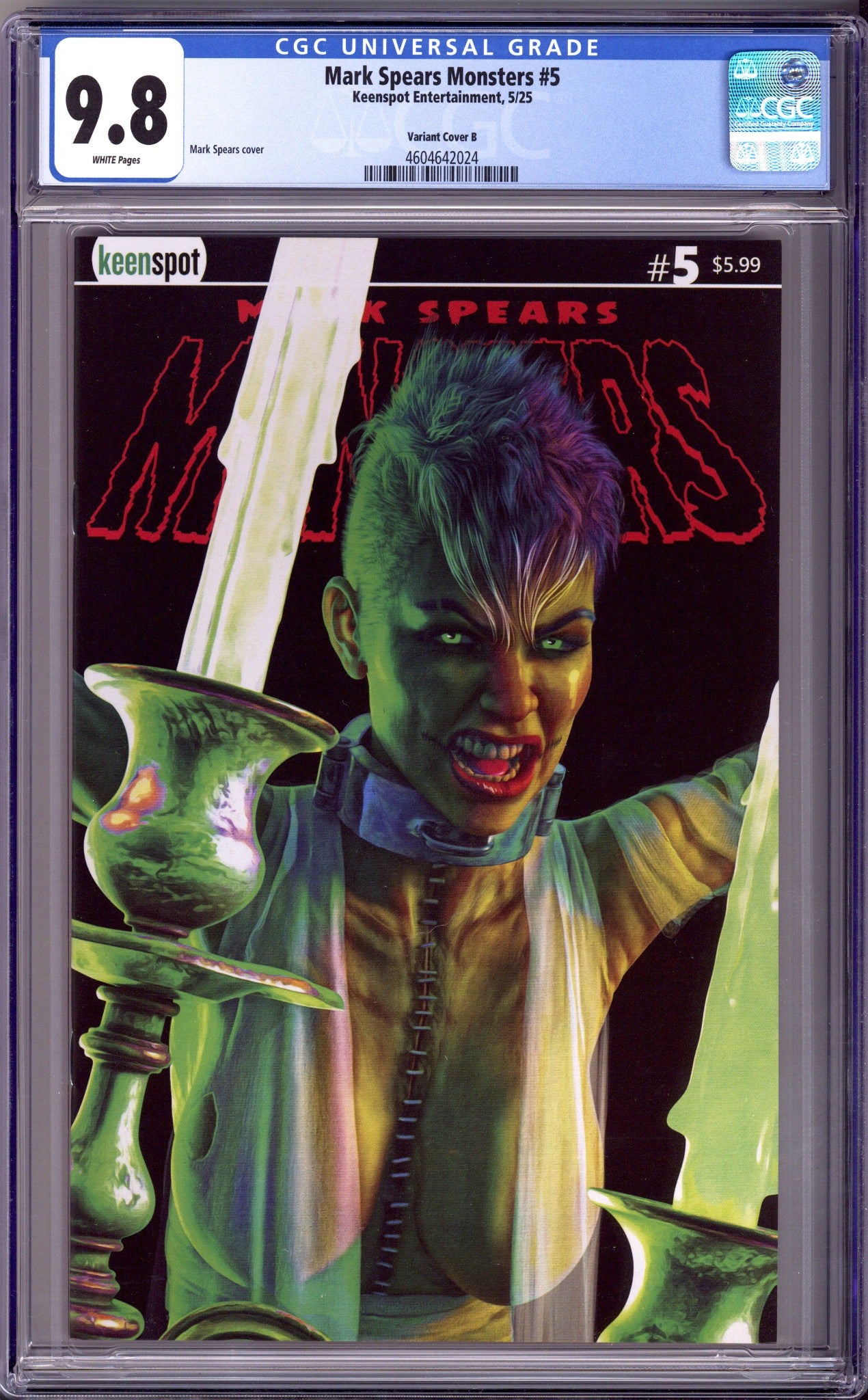 Mark Spears Monsters 5 CGC 9.8 (NM/M) (2025) Spears Variant 