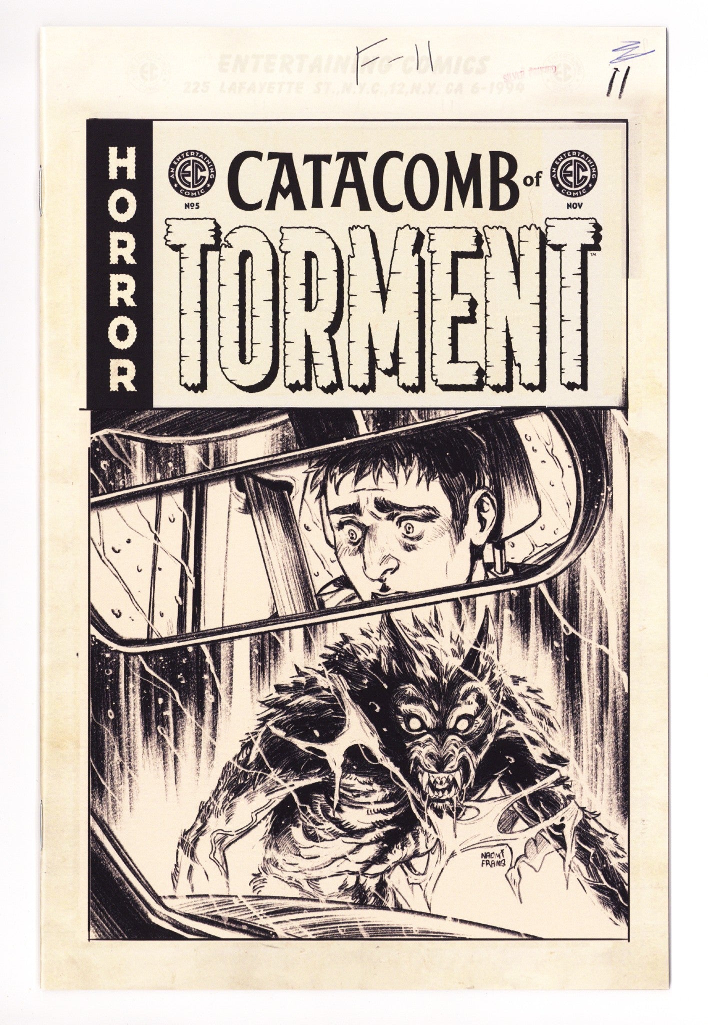 EC Catacomb Of Torment 5 Franquiz B&W Incentive NM- (2025)