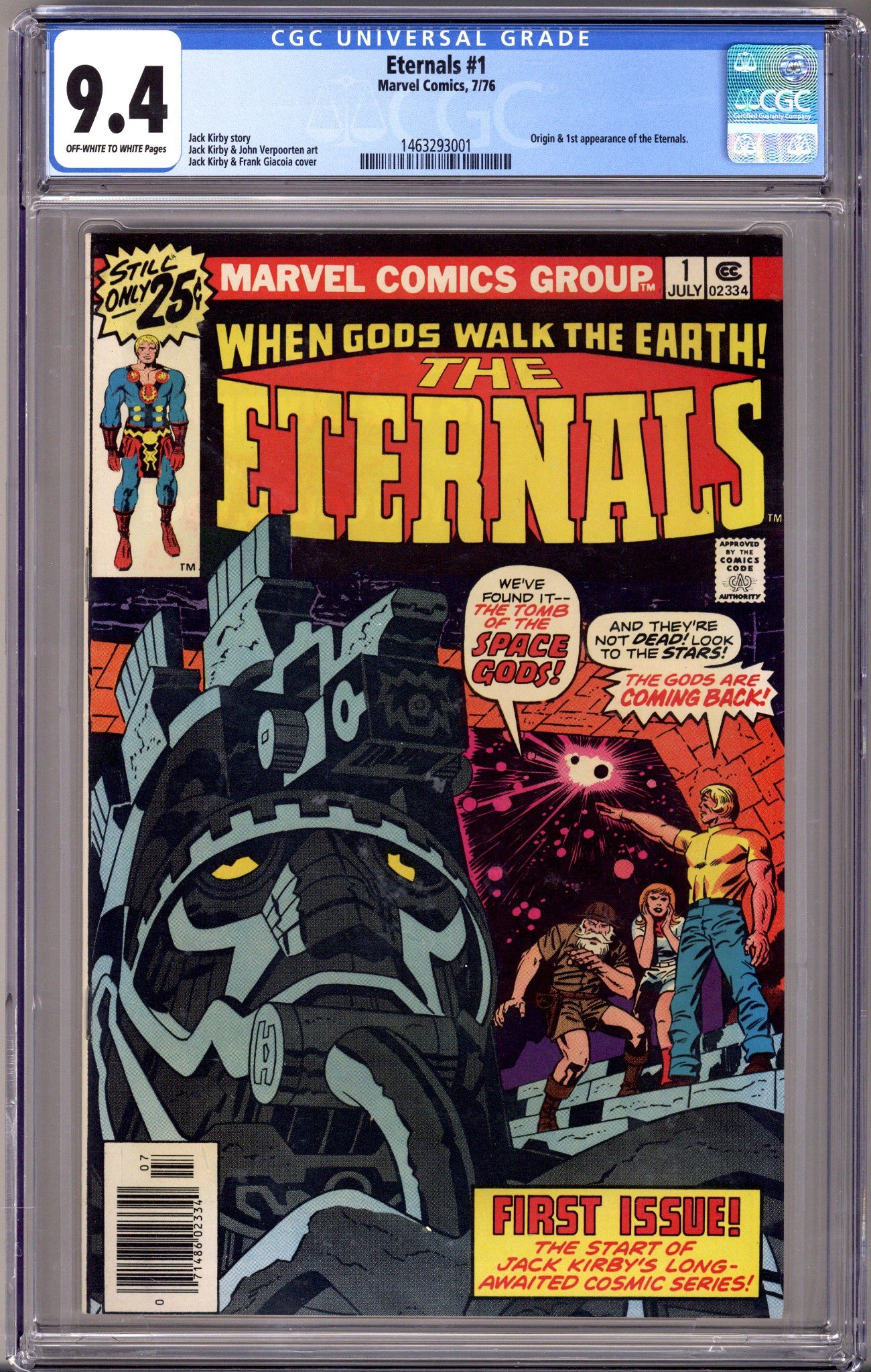The Eternals Vol 1 1 CGC 9.4 (NM) (1976) 