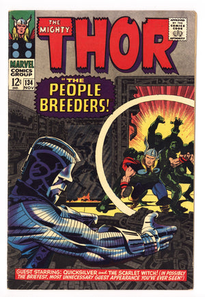 Thor Vol 1 134 FN/VF (7.0) Trimmed (1966) 