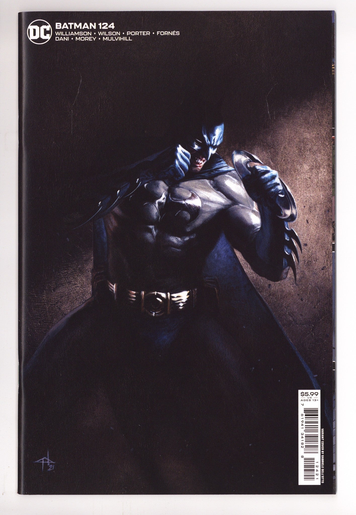 Batman Vol 3 124 High Grade (2022) Dell'Otto Variant 