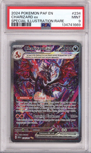 Pokemon Paldean Fates Charizard Ex Special Illustration Rare PSA Mint 9 (2024)