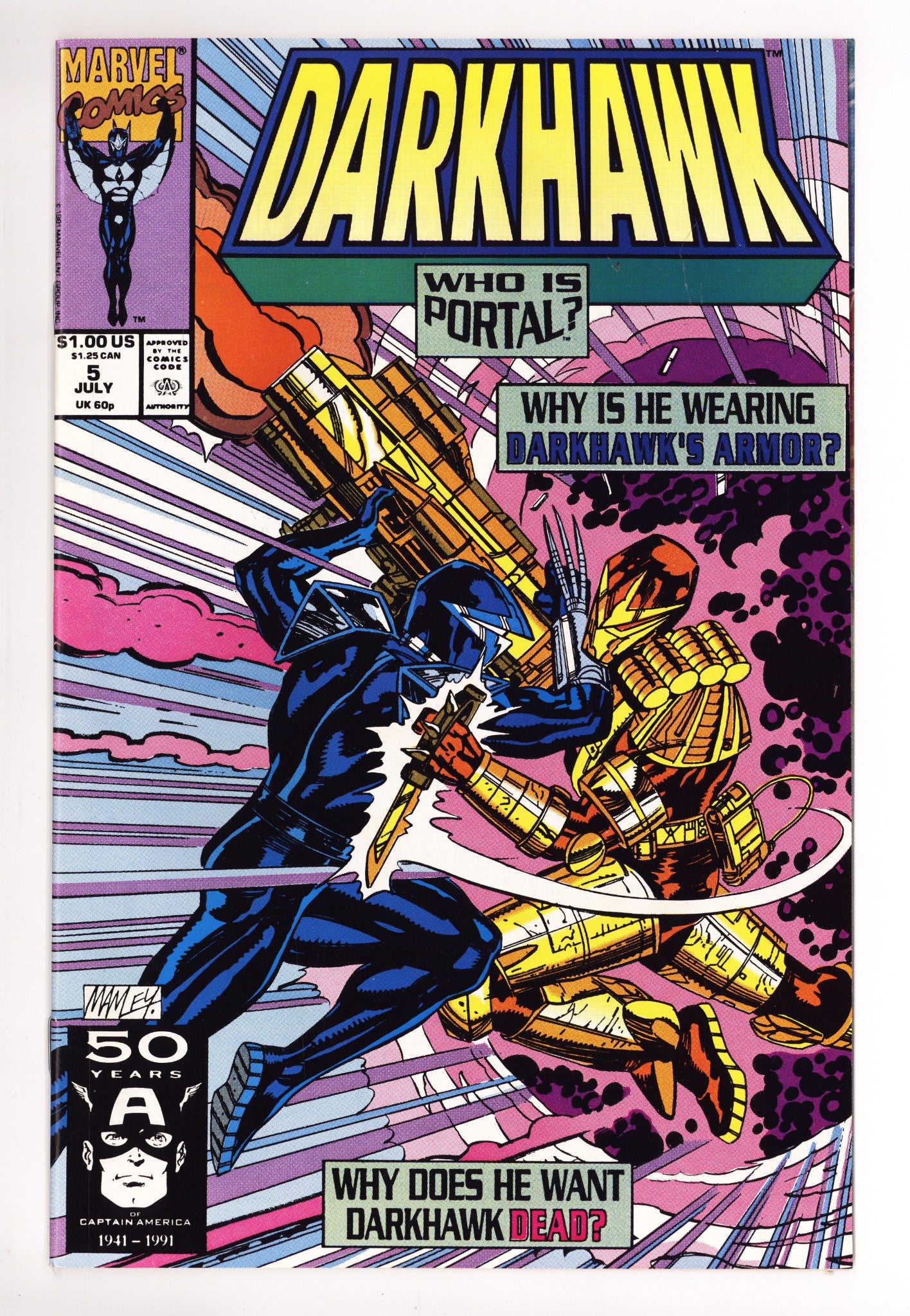 Darkhawk Vol 1 5 Mid Grade (1991) 