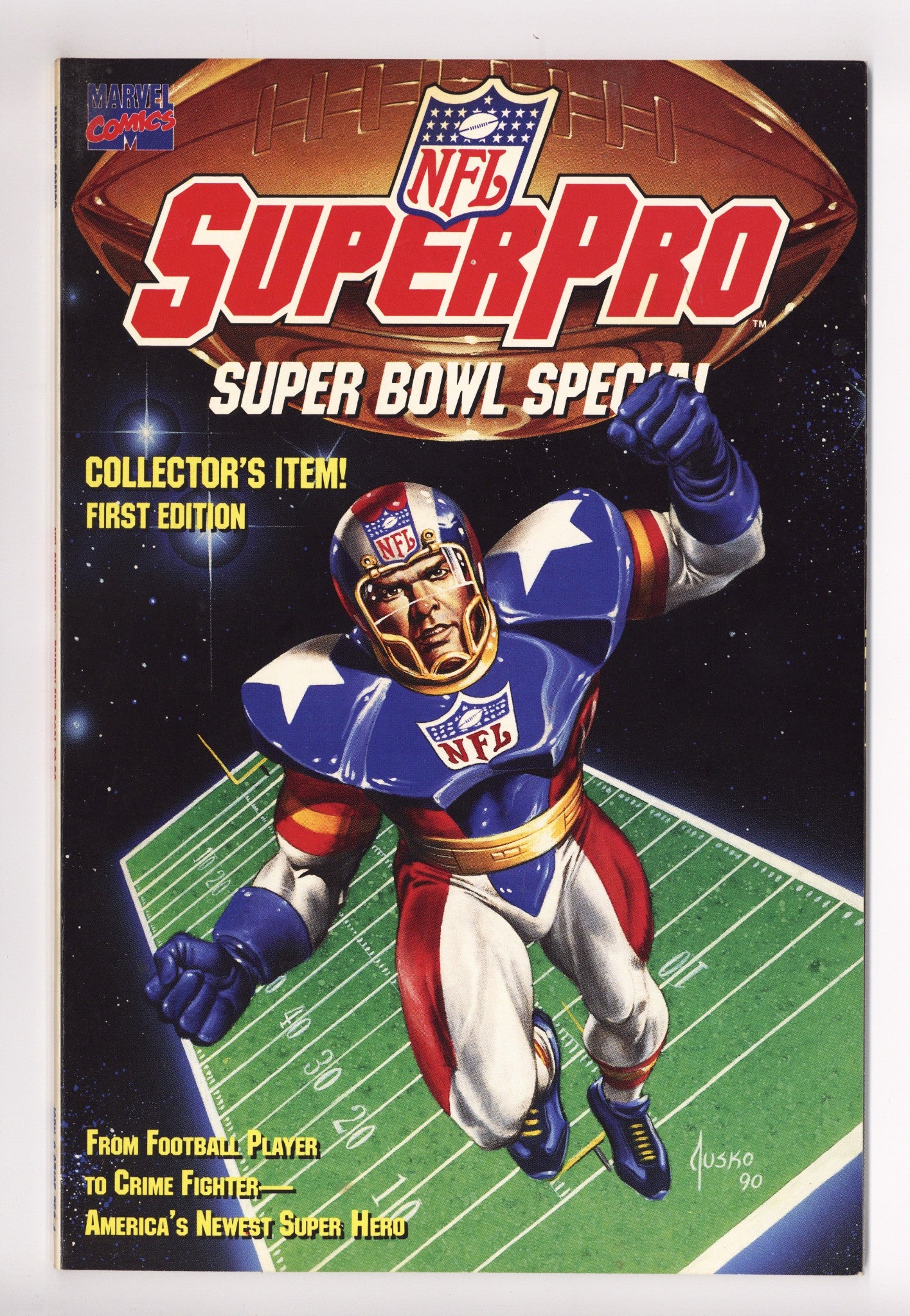 NFL Superpro Super Bowl Edition   [nn]  Mid Grade   (1991)        