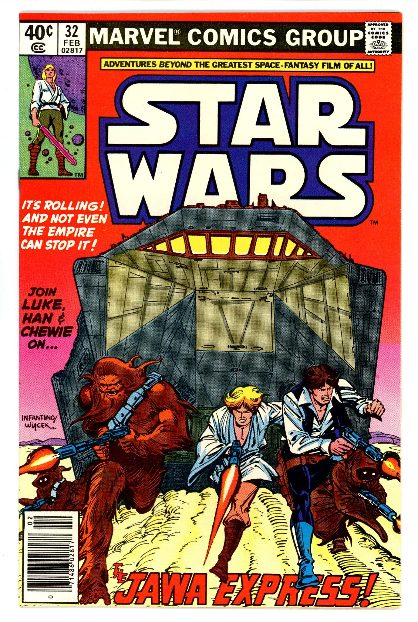 Star Wars Vol 1 32 NM- (9.2) (1980) Newsstand 