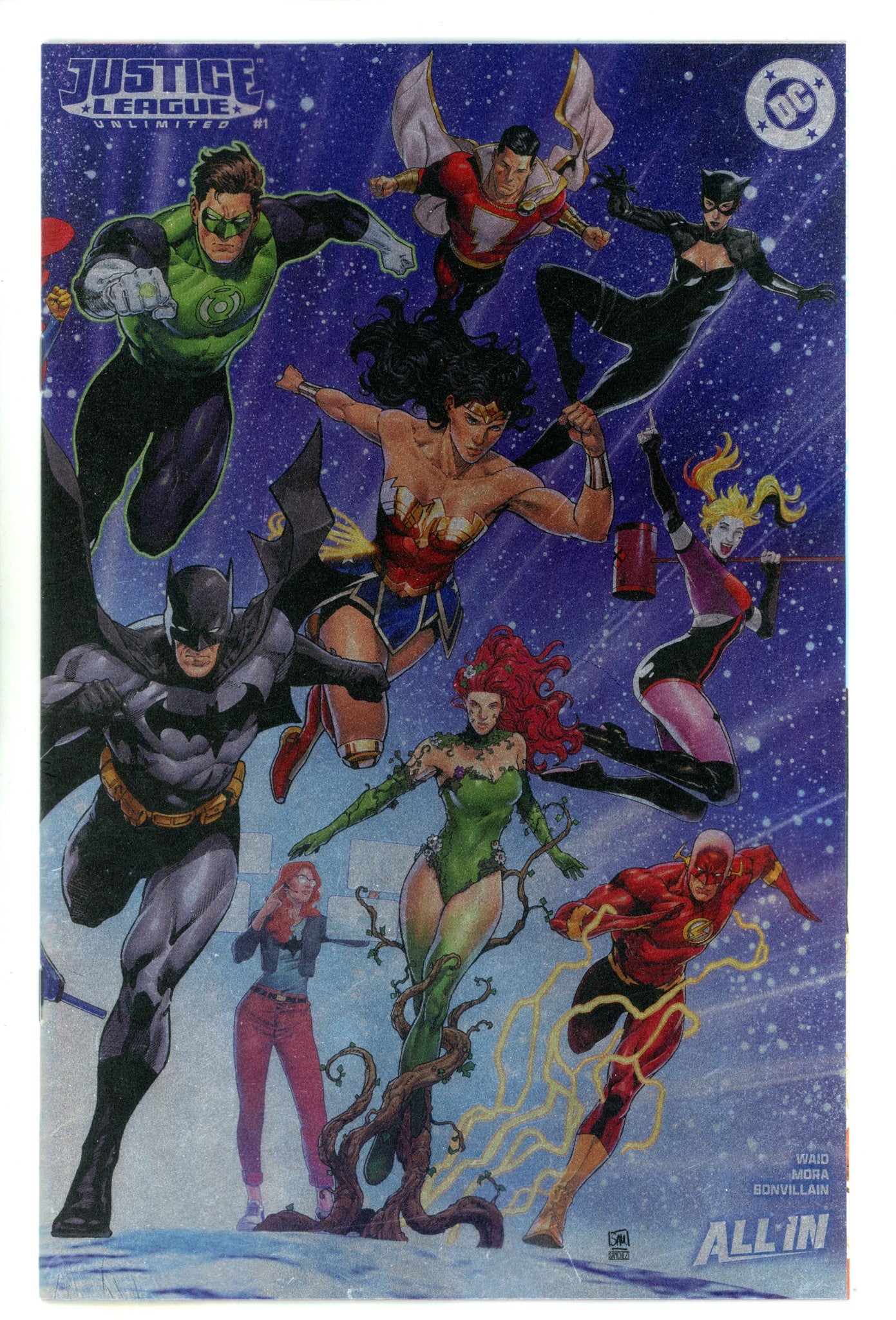 Justice League Unlimited Vol 2 1 Sampere Wraparound Foil UV Variant (2024)