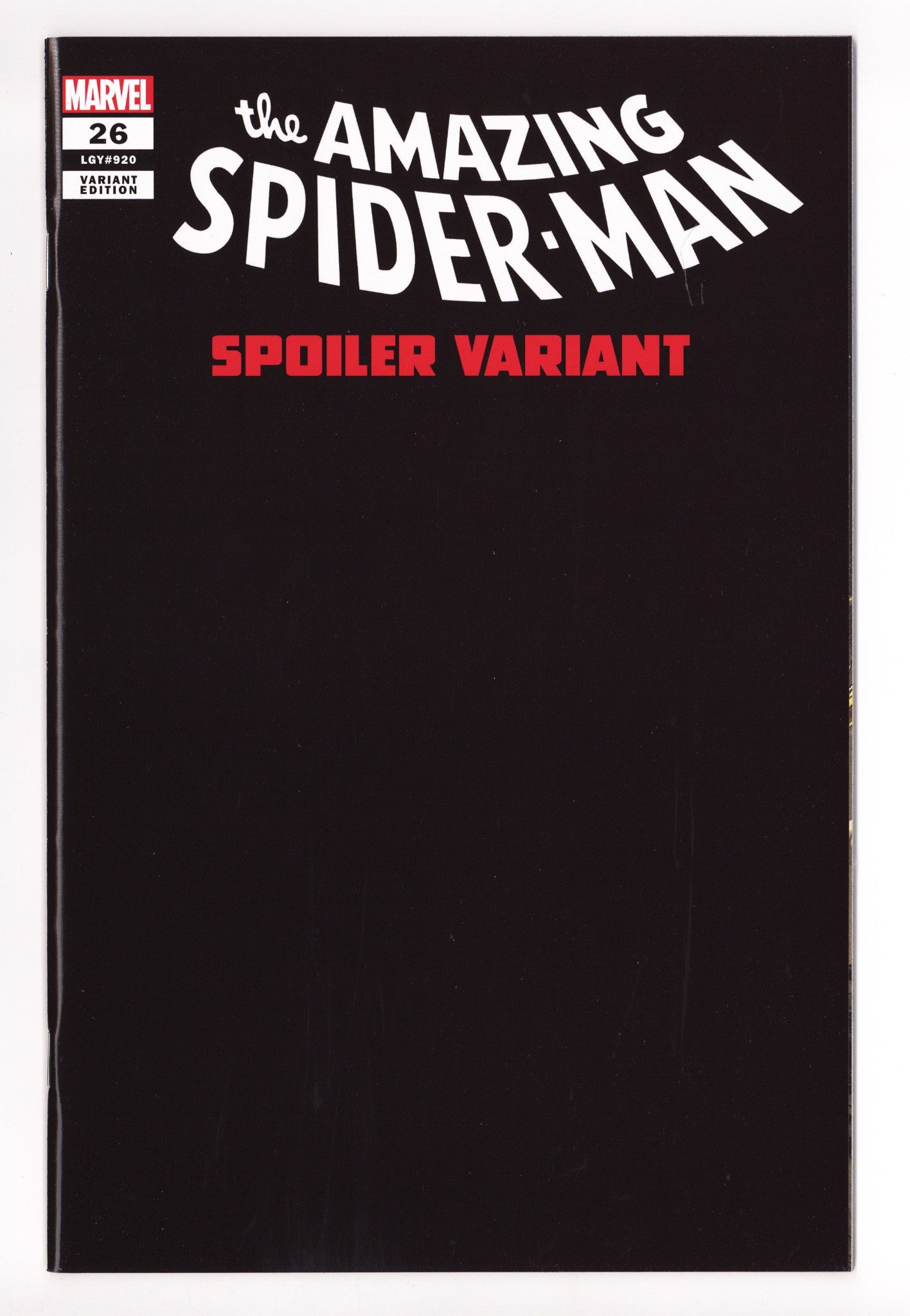 The Amazing Spider-Man Vol 6 26 (920) High Grade (2023) Frank Spoiler Variant 