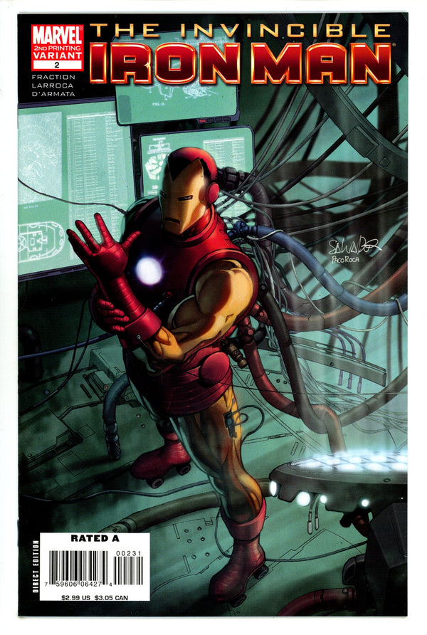 Invincible Iron Man Vol 1 2 2Nd Print (2008)