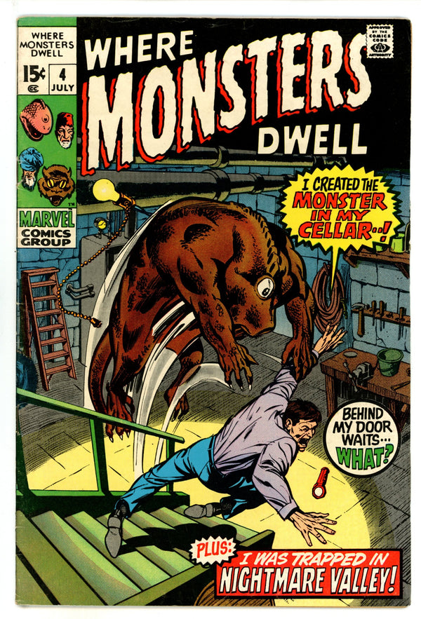 Where Monsters Dwell Vol 1 4 FN- (5.5) (1970)
