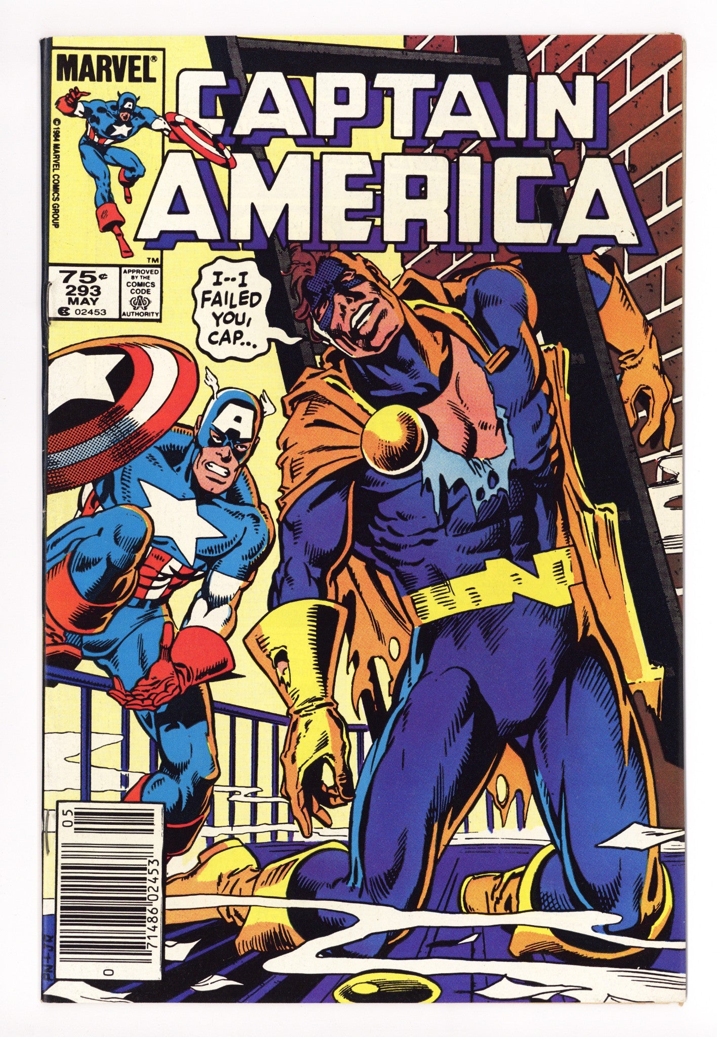 Captain America Vol 1 293 Mid Grade (1984) Canadian Price Variant 