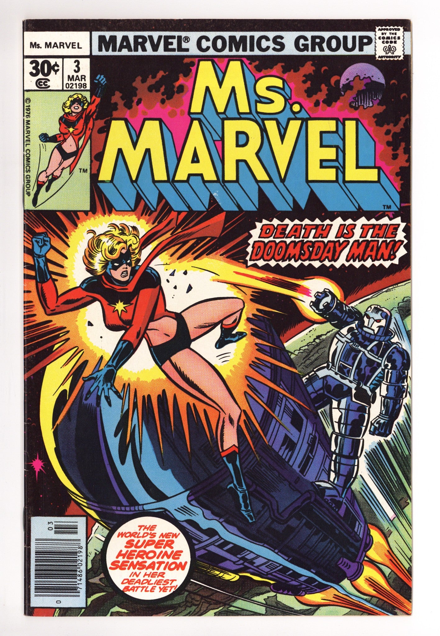 Ms. Marvel Vol 1 3 Mid Grade (1977) 