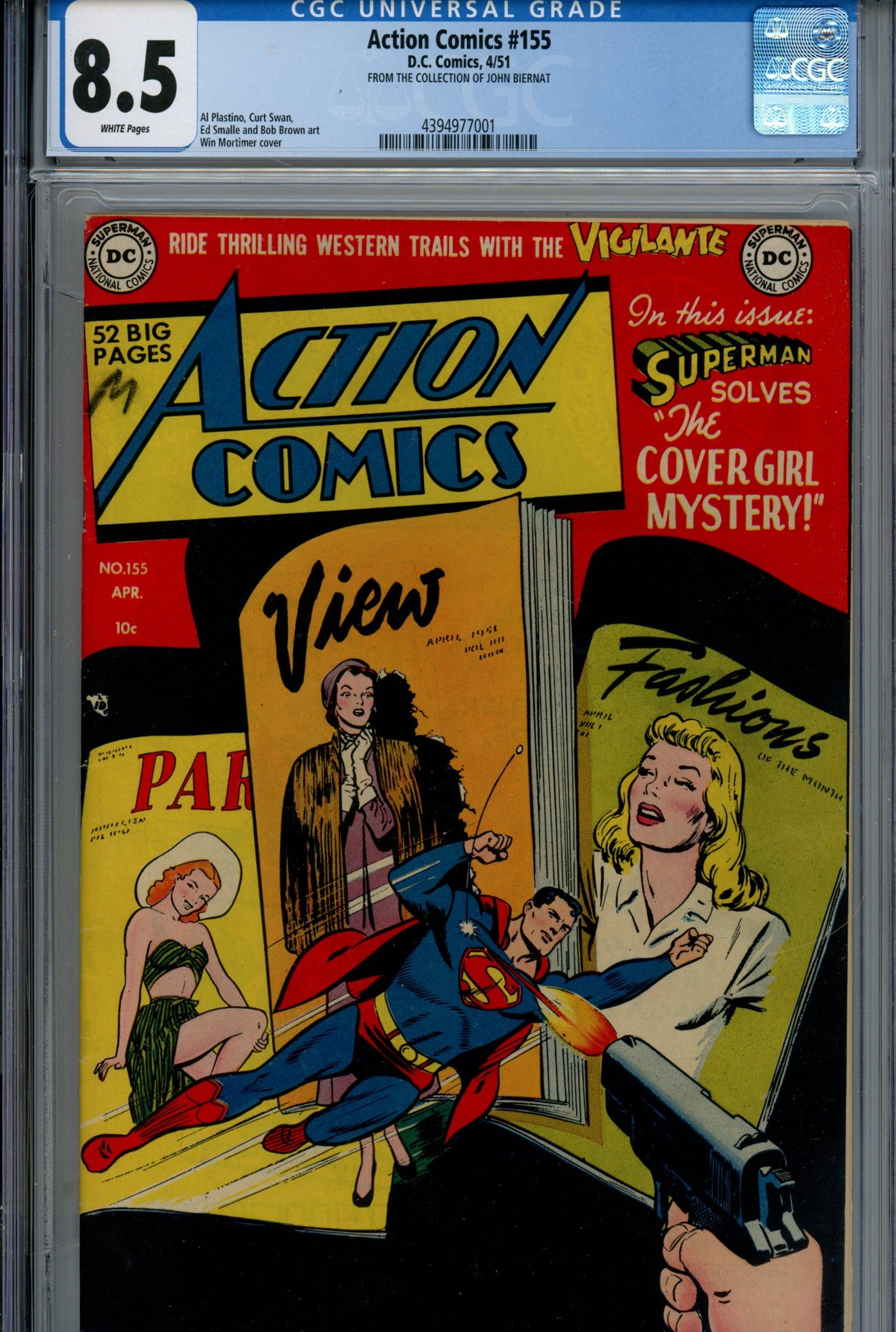 Action Comics Vol 1 155 CGC 8.5 (VF+) (1951) 
