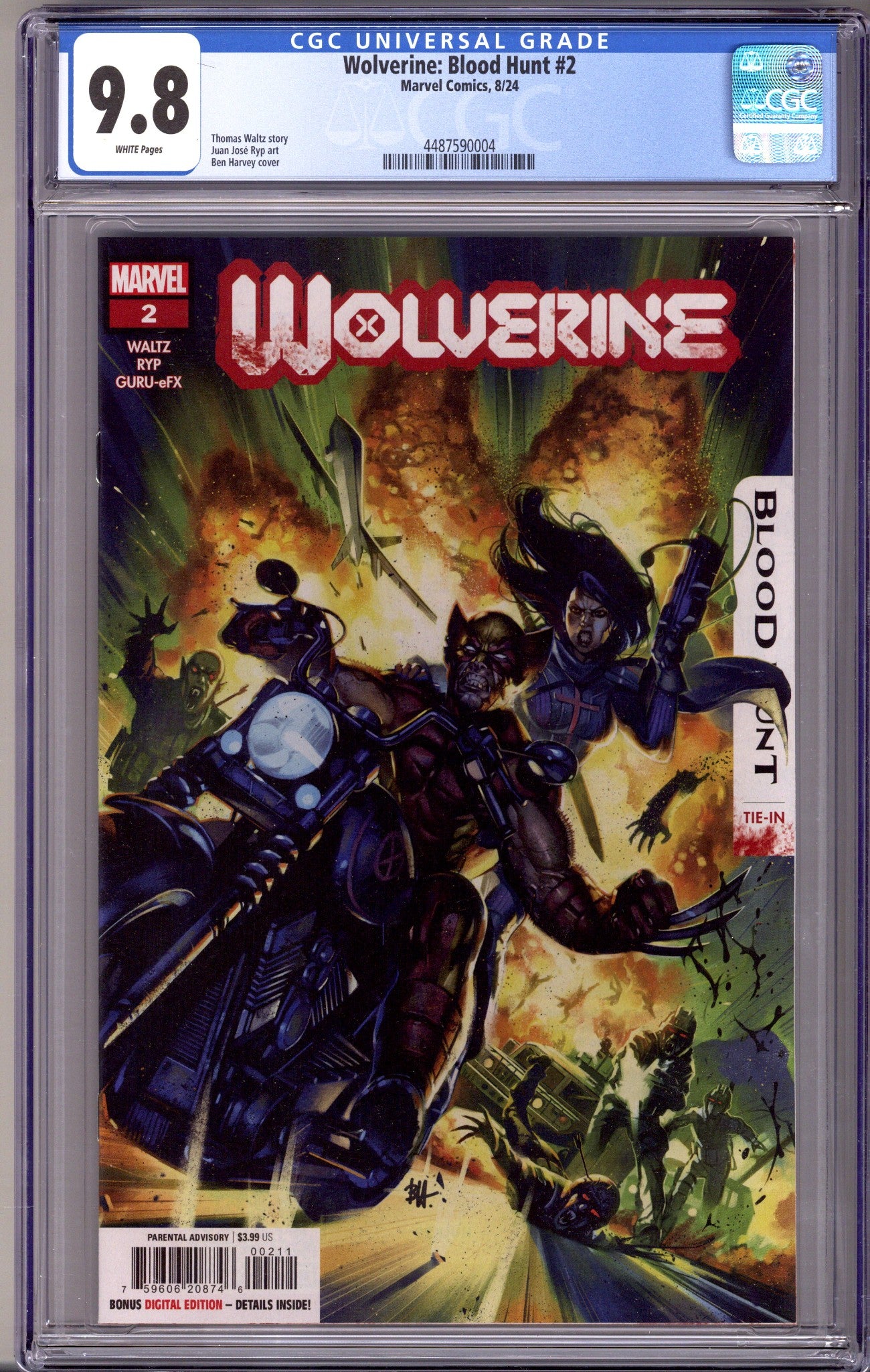 Wolverine: Blood Hunt 2 CGC 9.8 (NM/M) (2024)