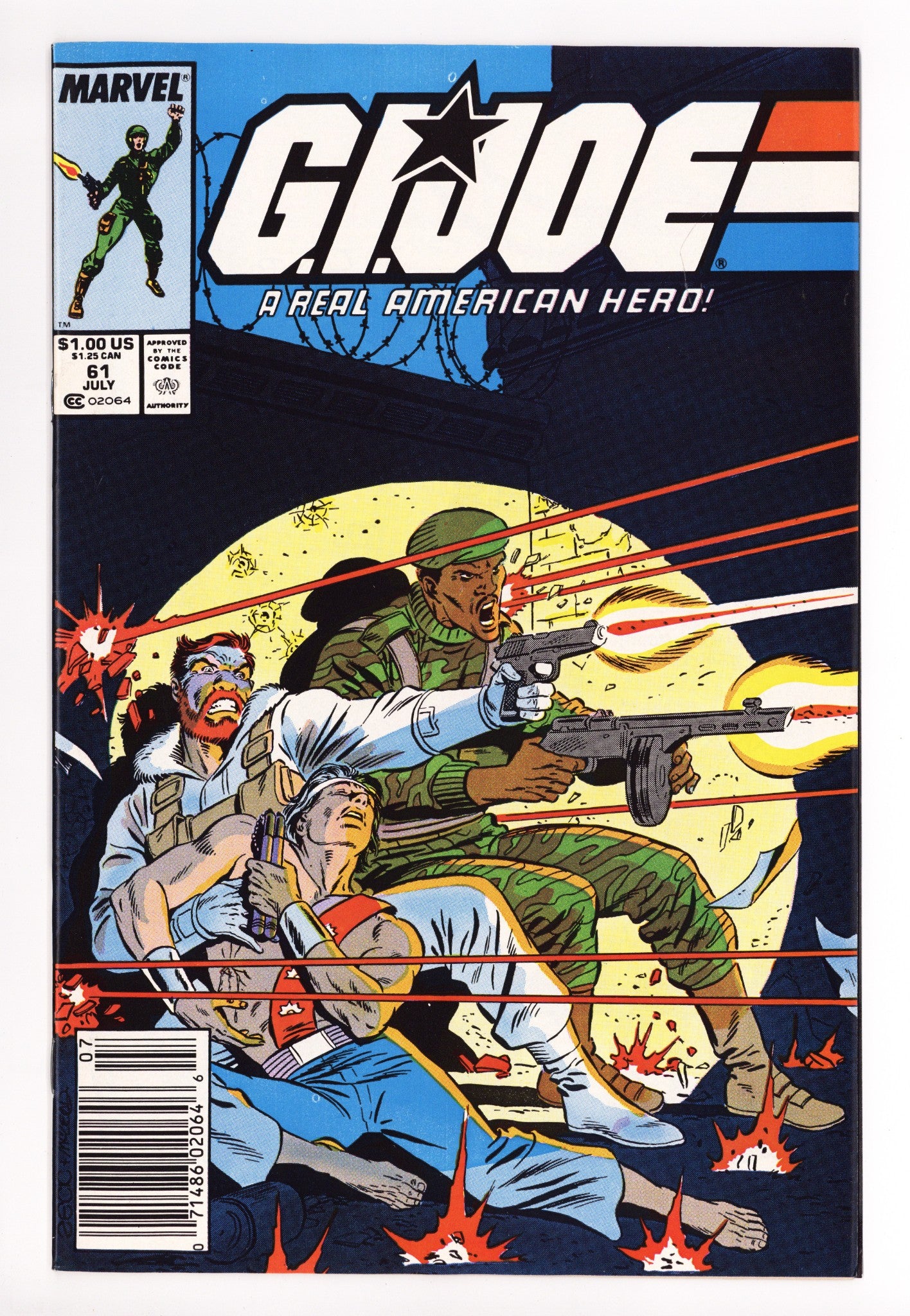 G.I. Joe, A Real American Hero 61 High Grade (1987) Newsstand 