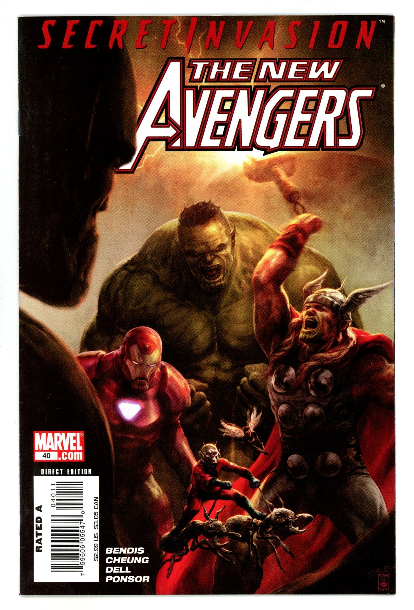 New Avengers Vol 1 40 VF (8.0) (2008) 