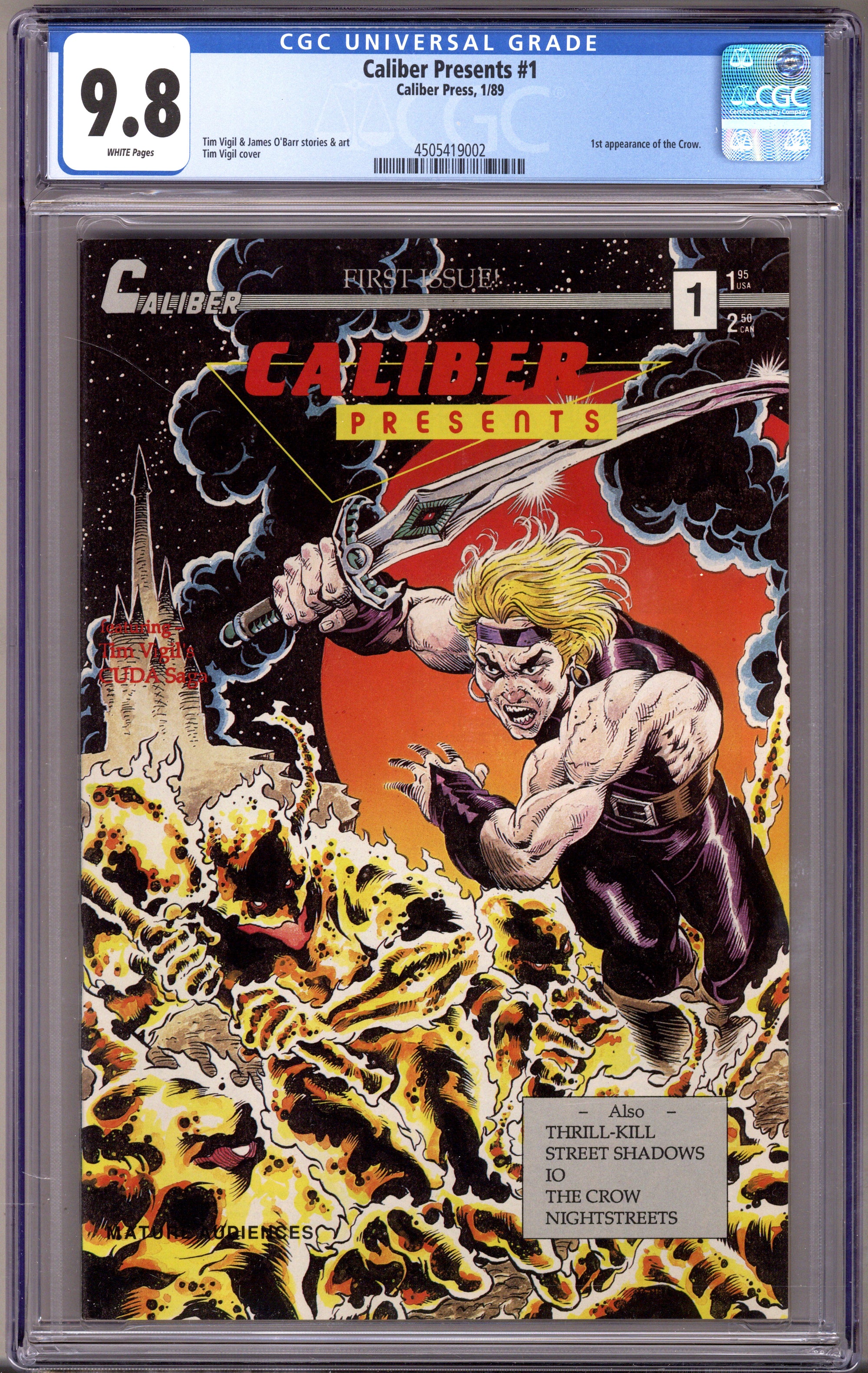 Caliber Presents Vol 1 1 CGC 9.8 (NM/M) (1989) 