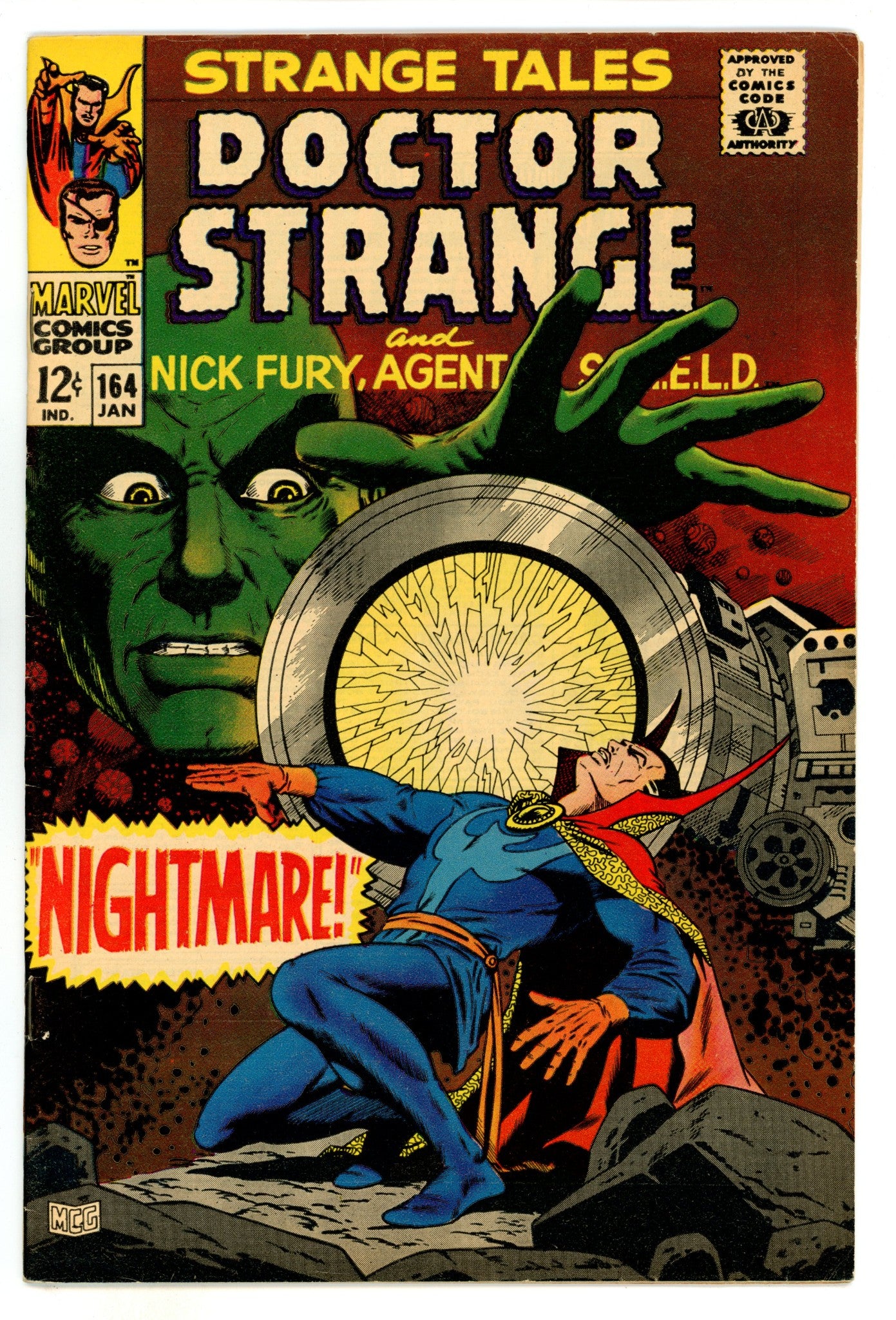 Strange Tales Vol 1 164  VF- (7.5)  (1968)  