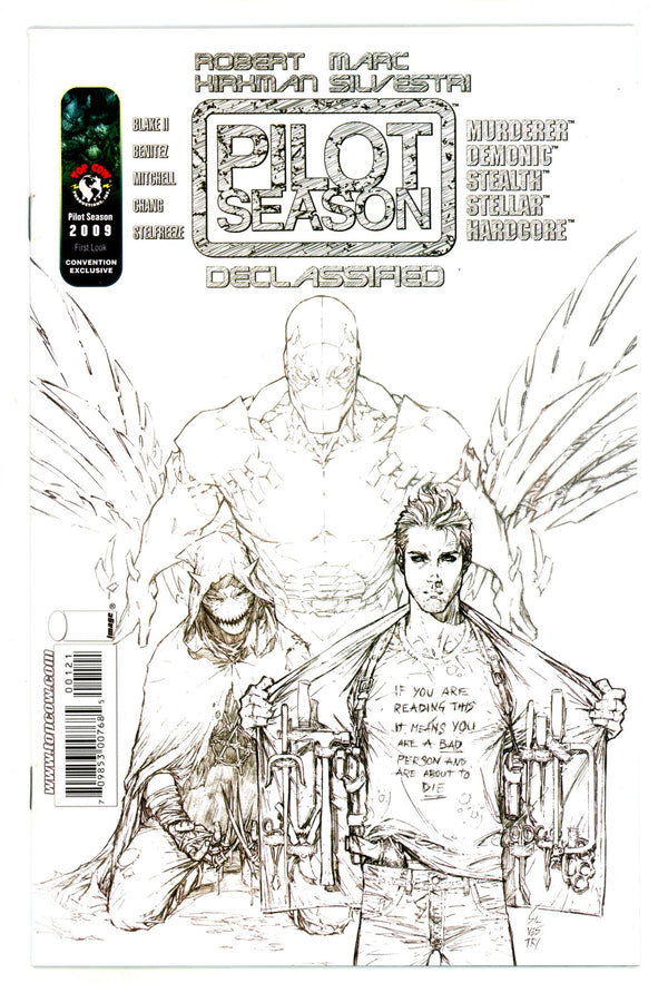 Pilot Season: Declassified 1 VF (8.0) (2009) Silvestri Sketch Exclusive Variant
